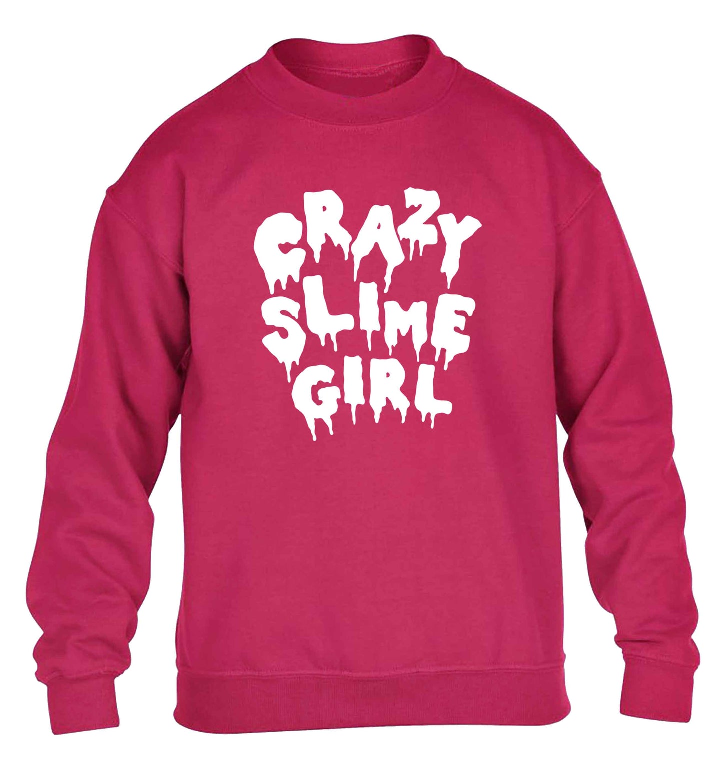 Crazy slime girl children's pink sweater 12-13 Years