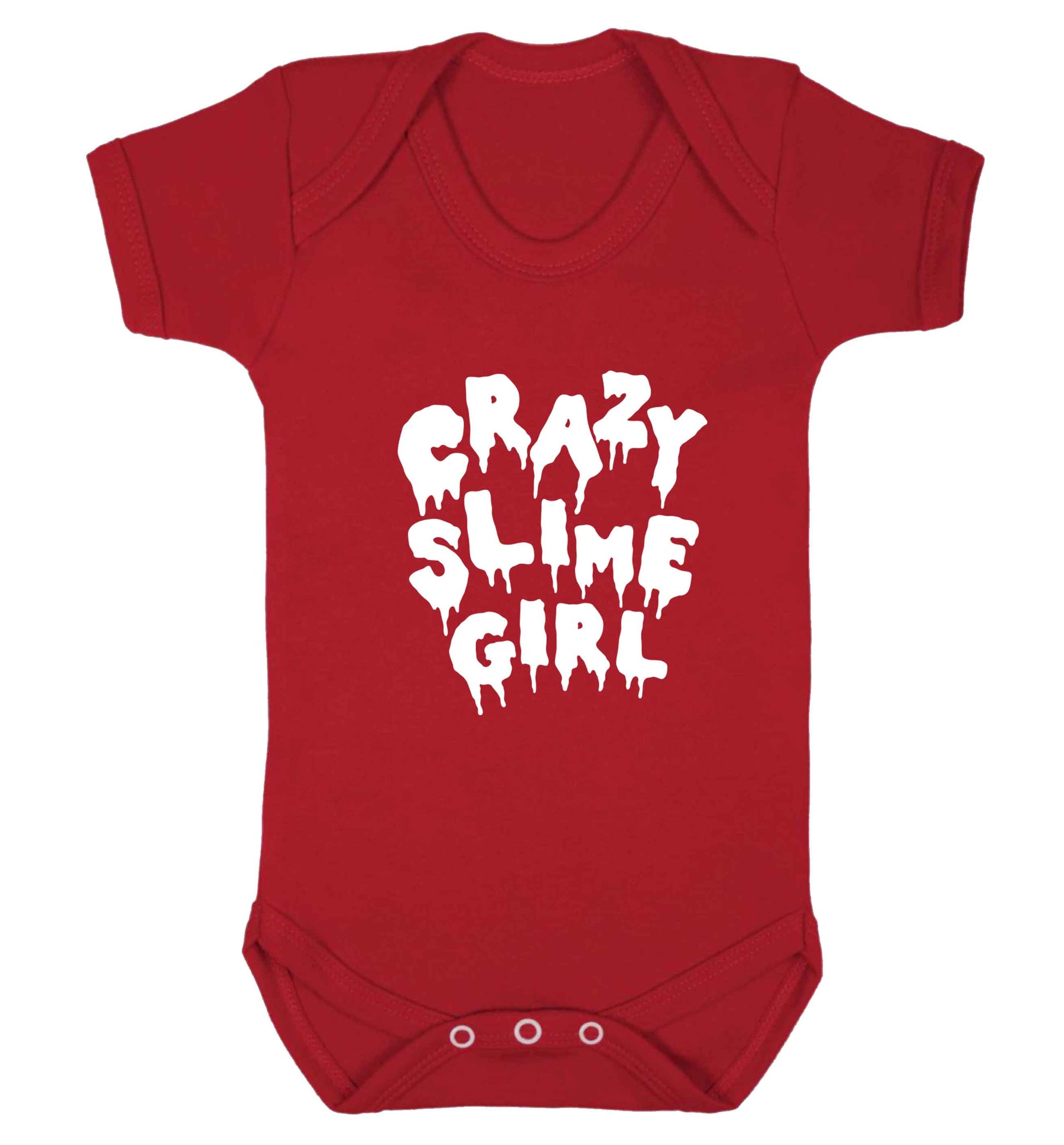 Crazy slime girl baby vest red 18-24 months