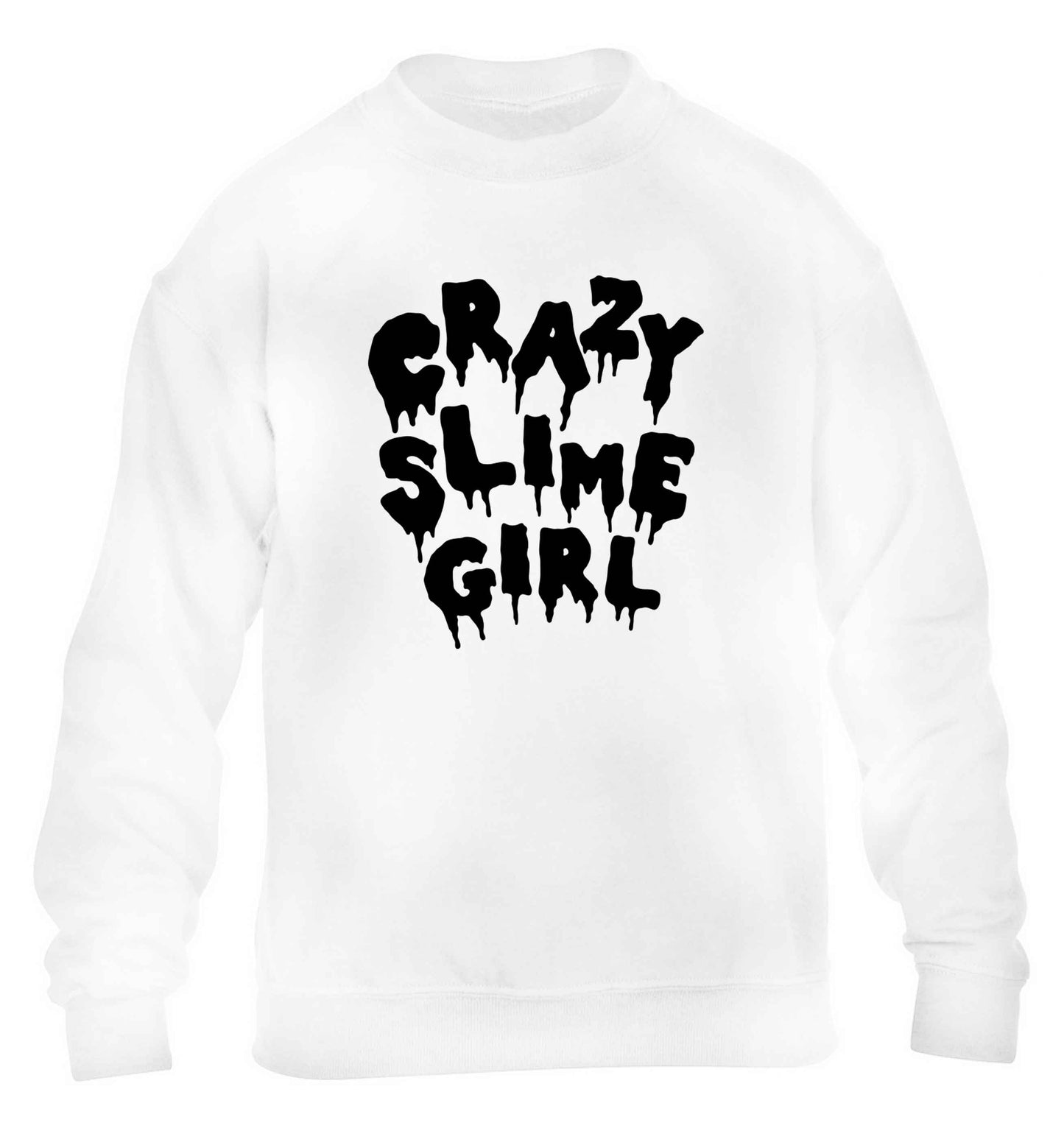 Crazy slime girl children's white sweater 12-13 Years