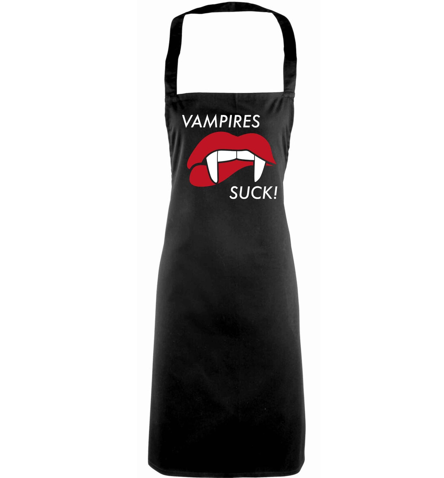Vampires suck adults black apron