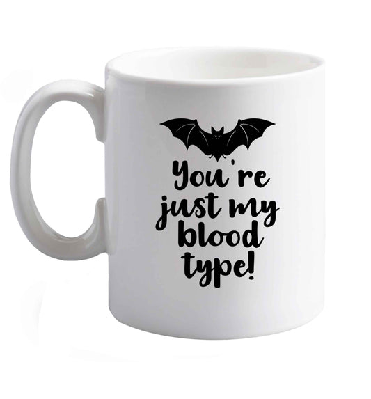 10 oz Favourite Type Pan Pancake ceramic mug right handed