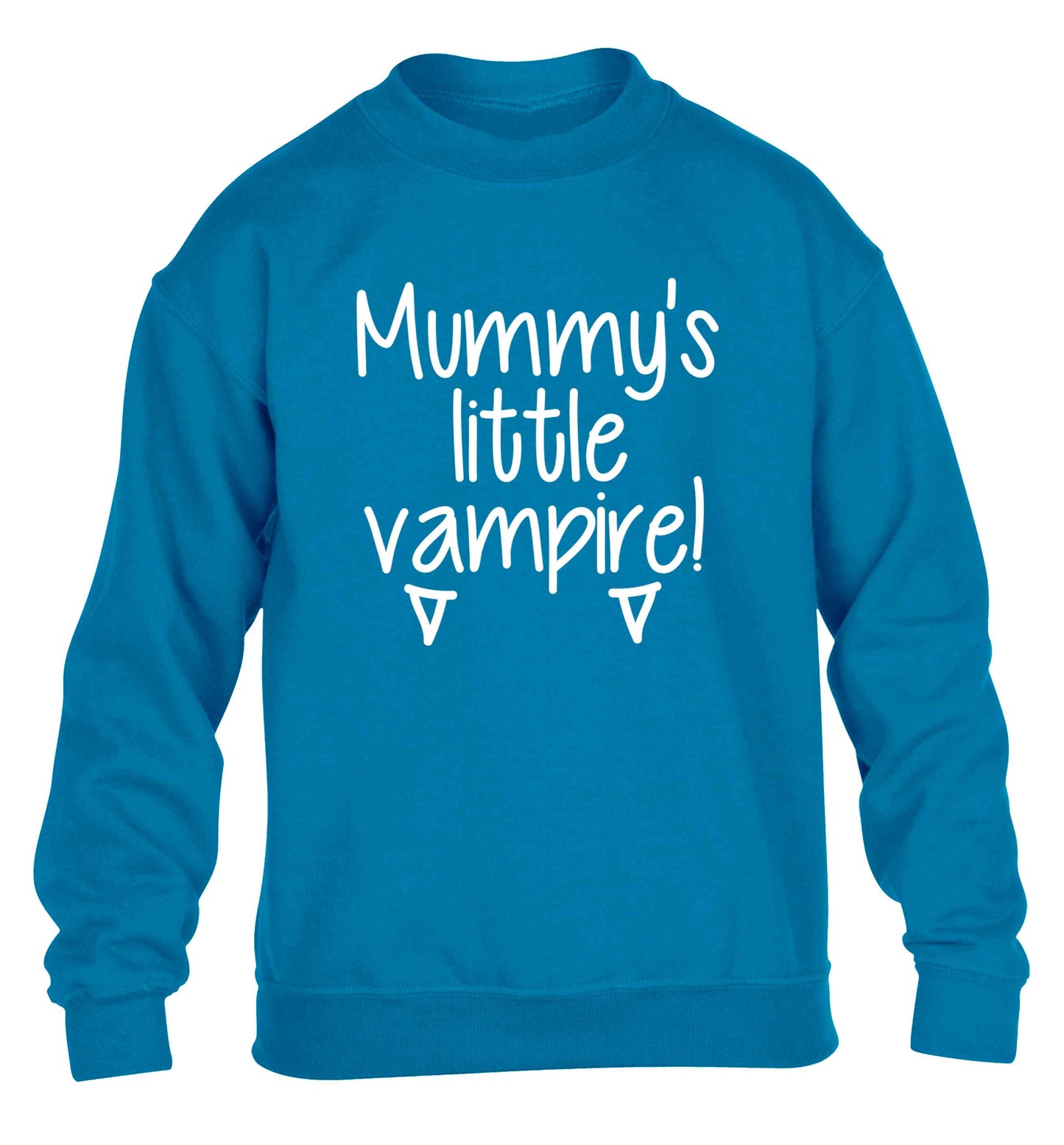 Mummy's little vampire children's blue sweater 12-13 Years