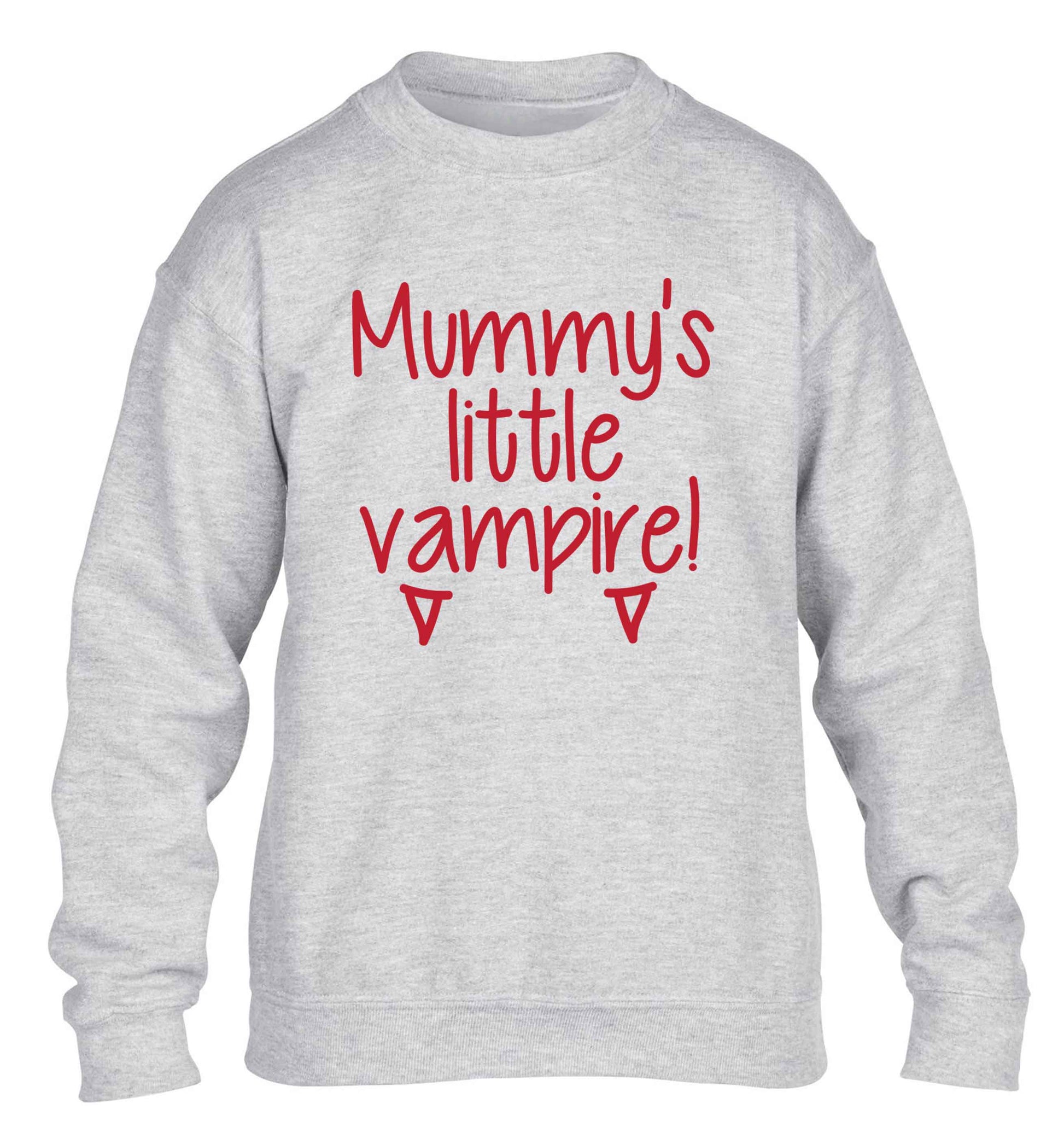 Mummy's little vampire children's grey sweater 12-13 Years