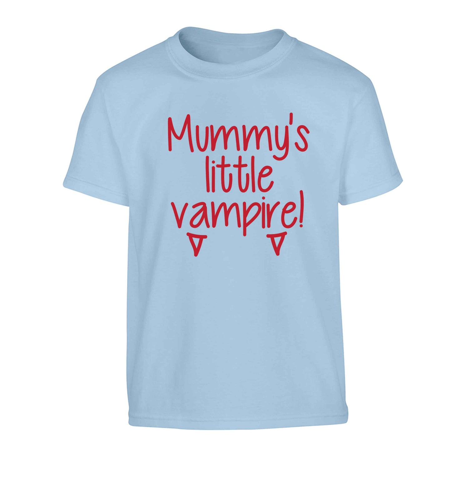 Mummy's little vampire Children's light blue Tshirt 12-13 Years