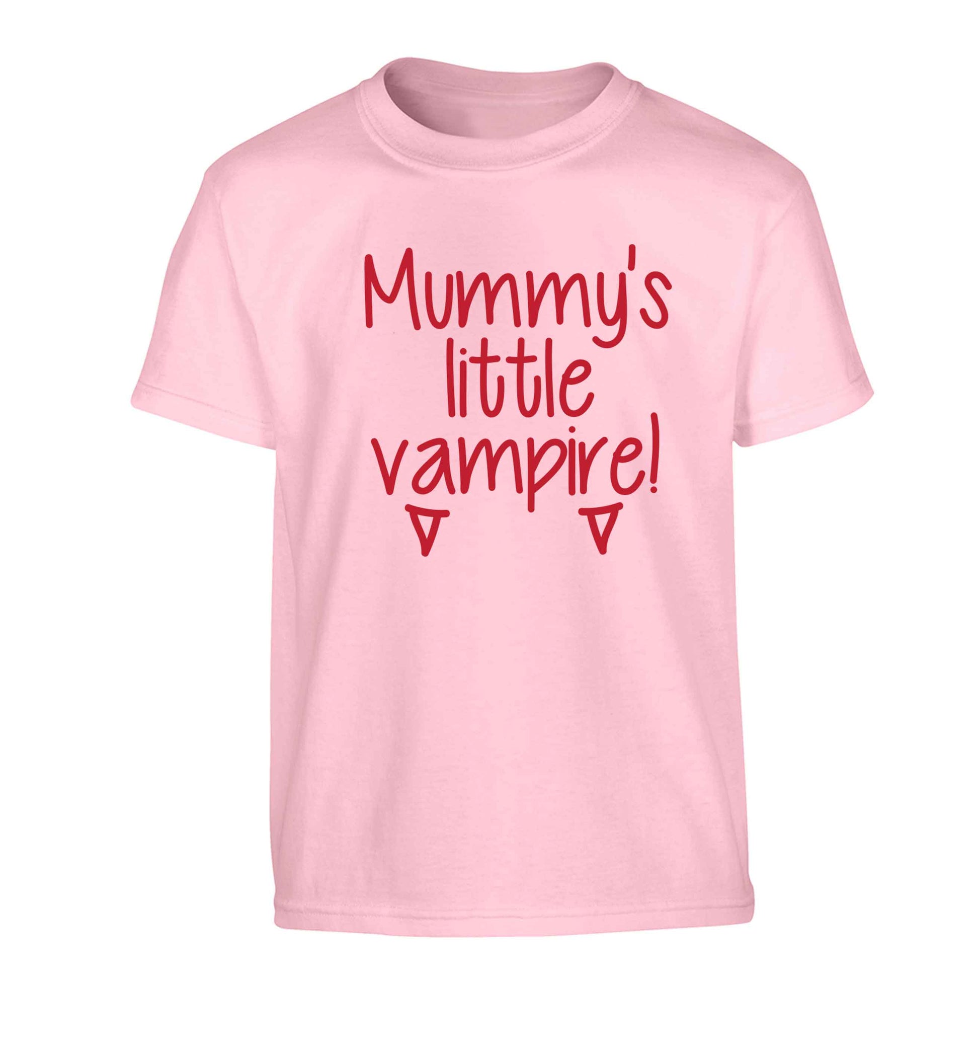 Mummy's little vampire Children's light pink Tshirt 12-13 Years