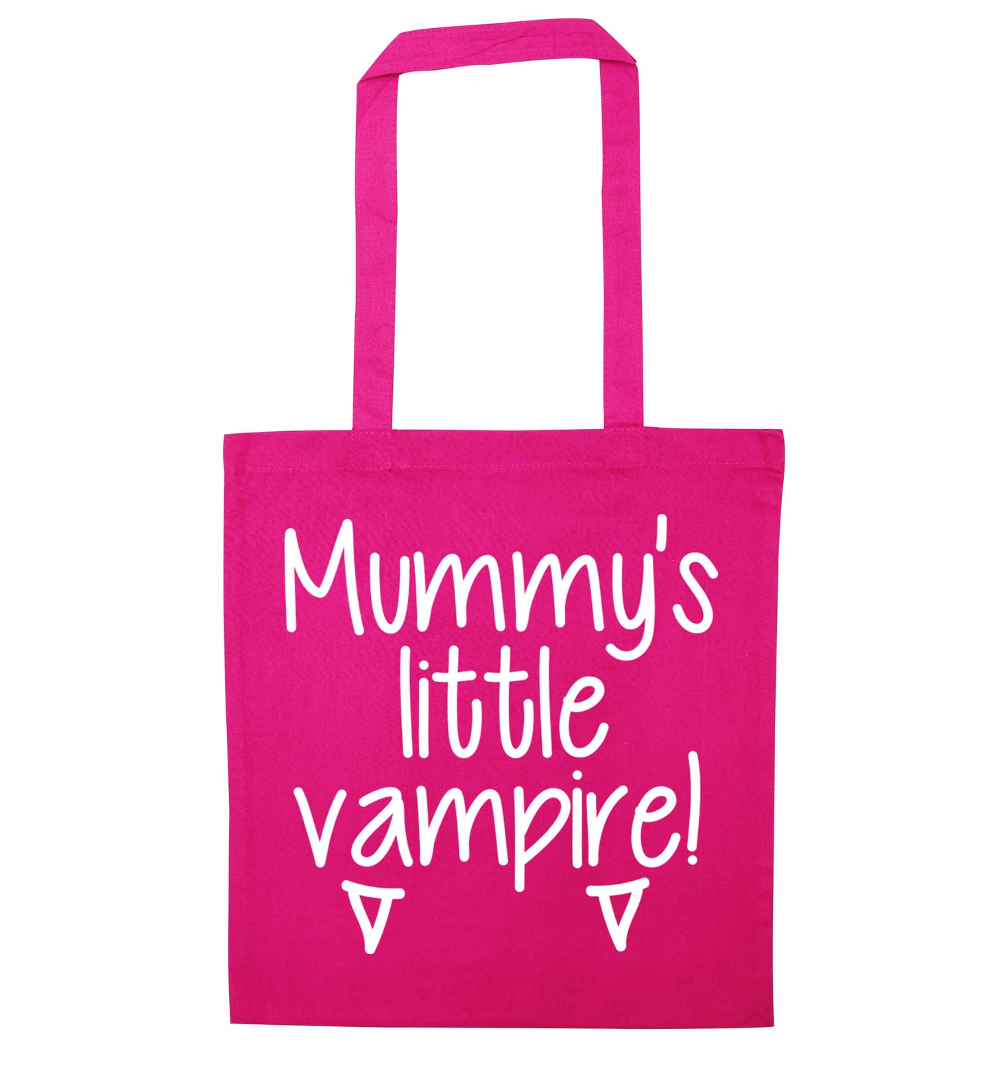 Mummy's little vampire pink tote bag