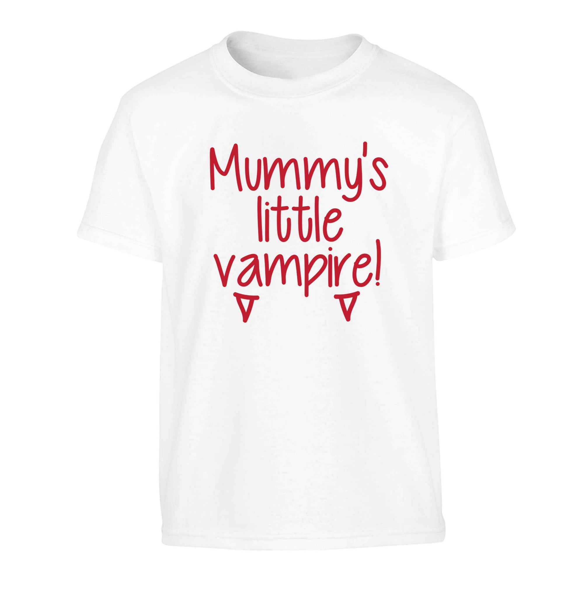 Mummy's little vampire Children's white Tshirt 12-13 Years