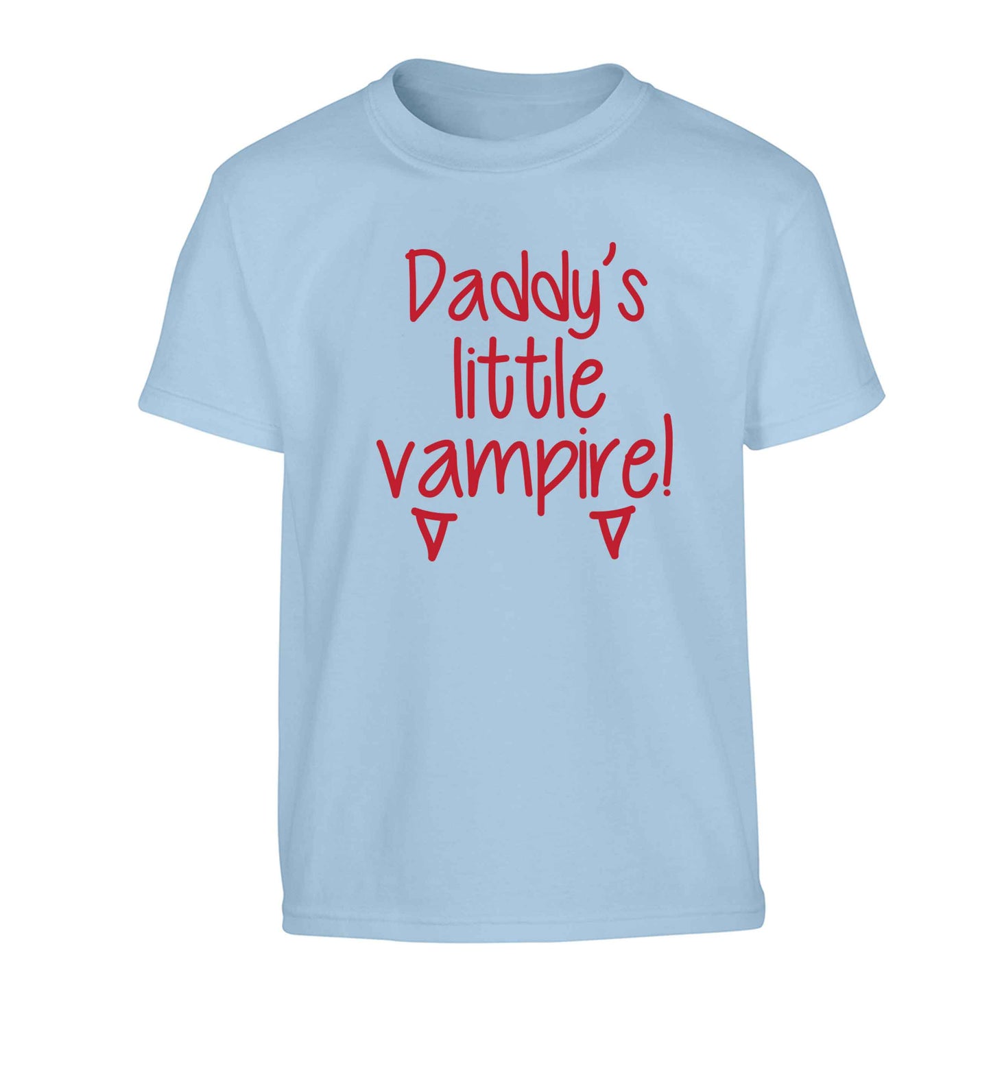 Daddy's little vampire Children's light blue Tshirt 12-13 Years