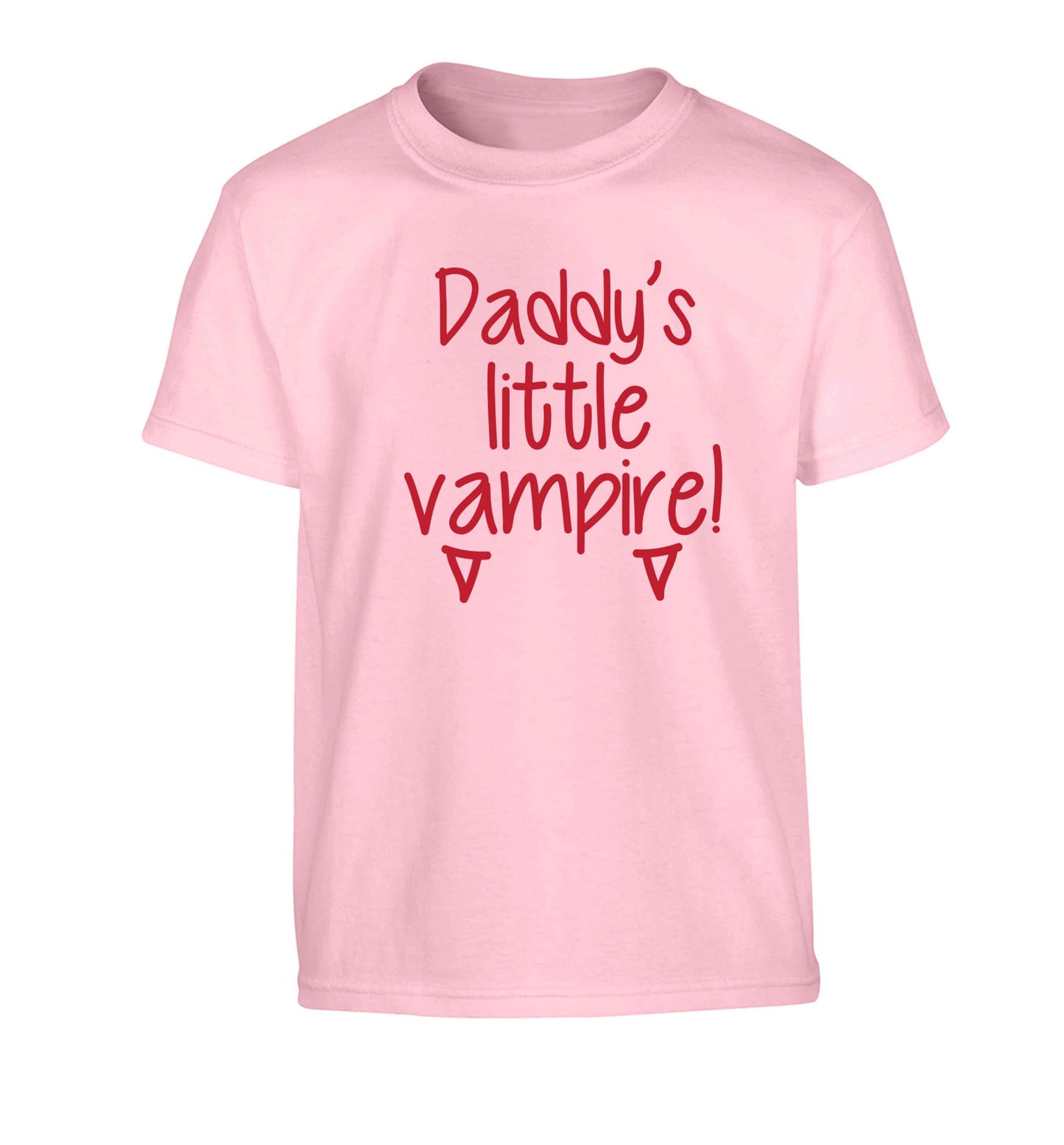 Daddy's little vampire Children's light pink Tshirt 12-13 Years