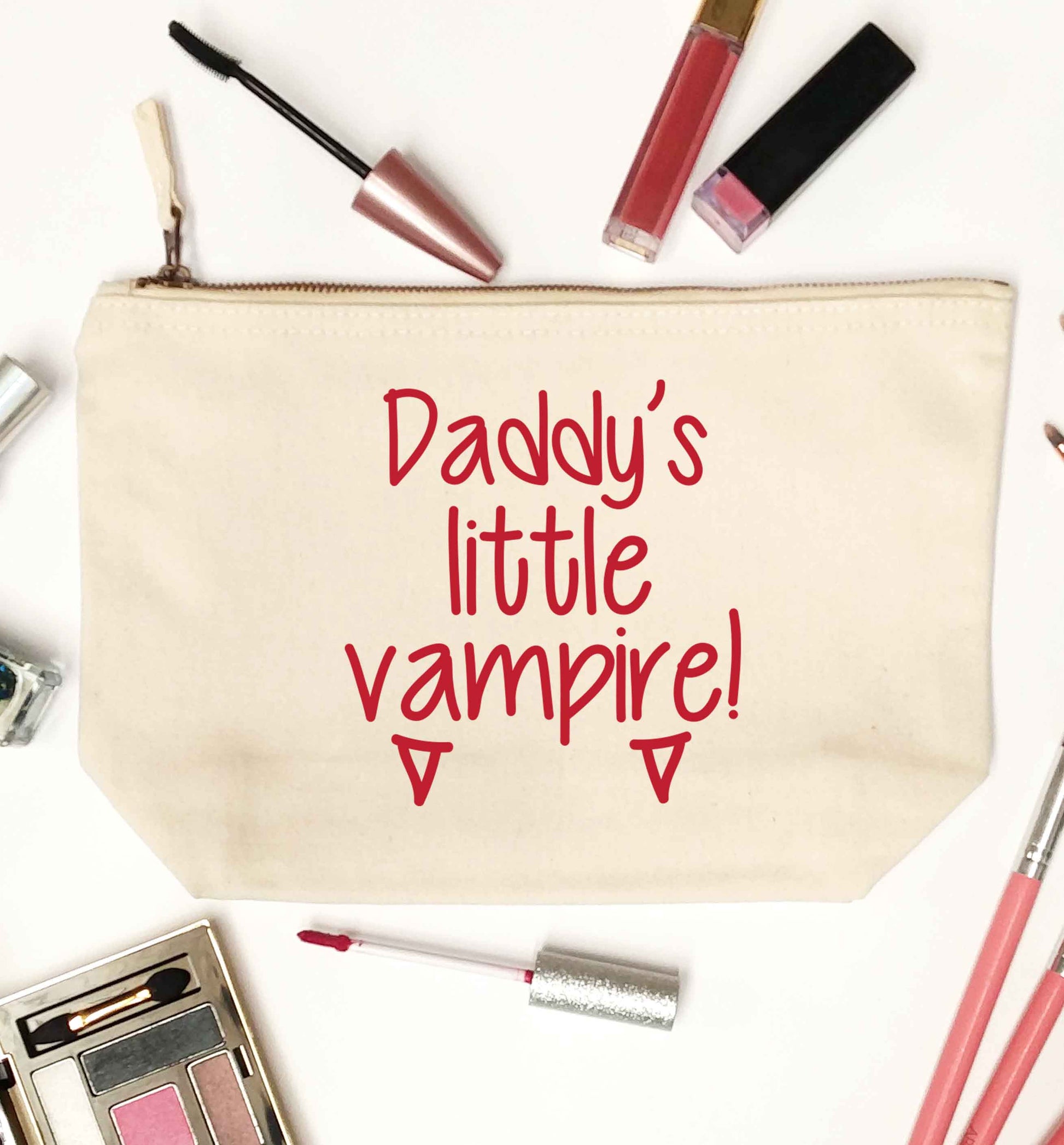Daddy's little vampire natural makeup bag