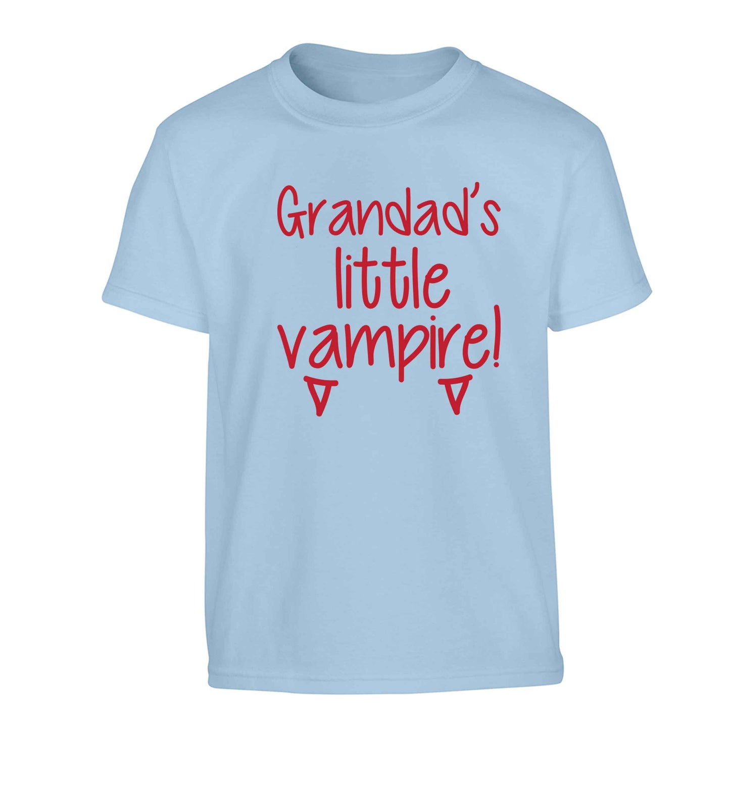 Grandad's little vampire Children's light blue Tshirt 12-13 Years