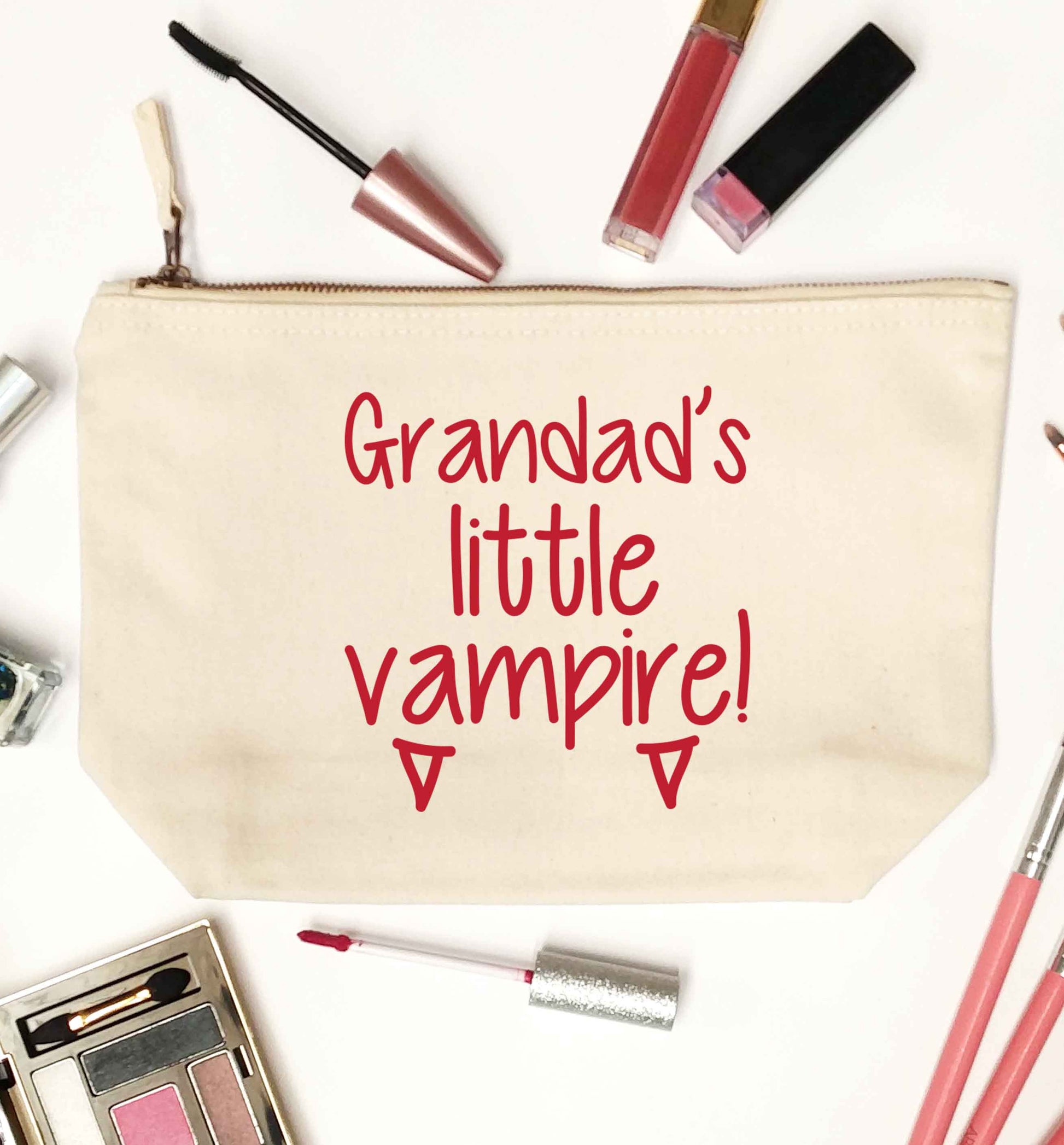 Grandad's little vampire natural makeup bag