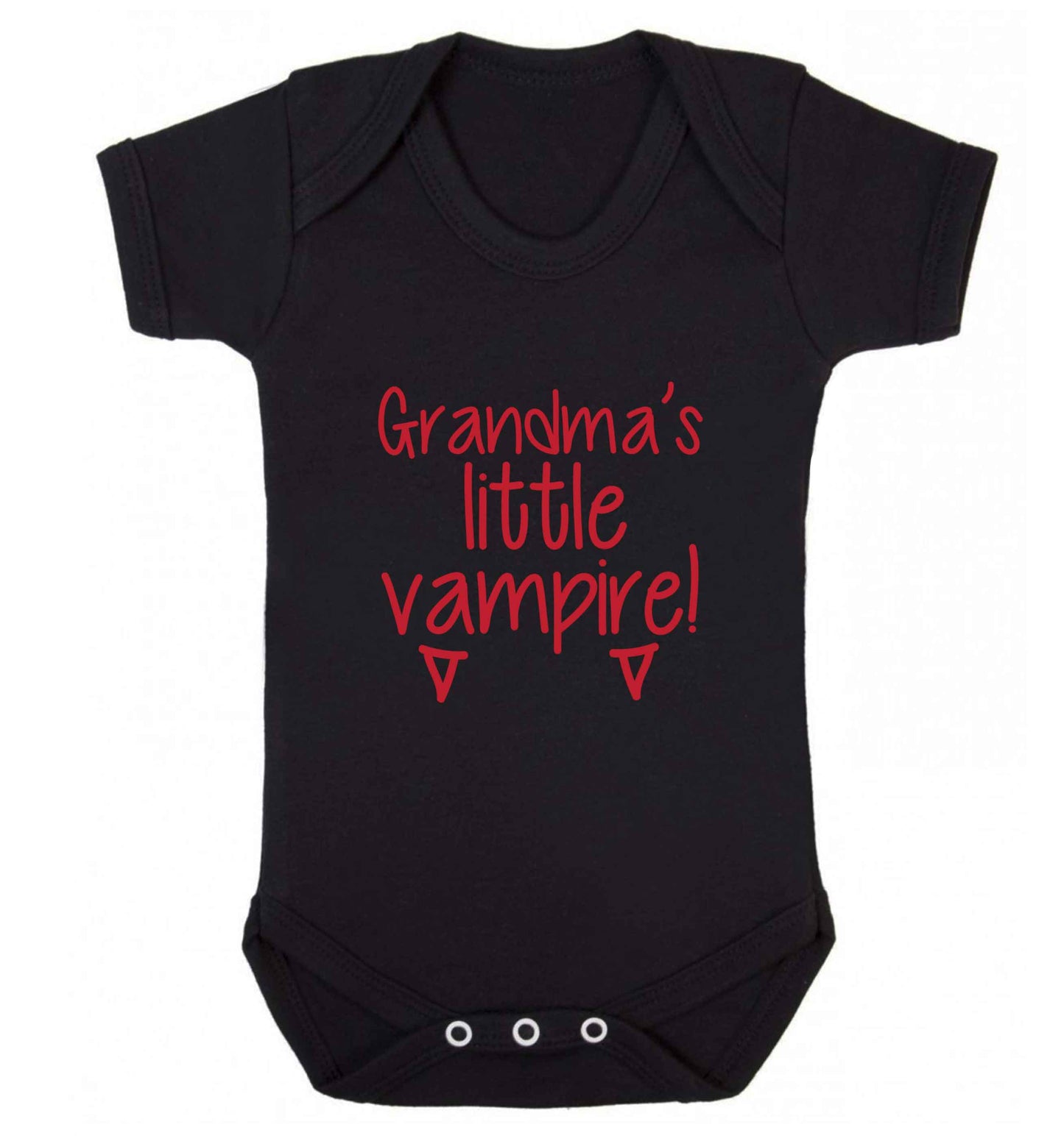 Grandma's little vampire baby vest black 18-24 months