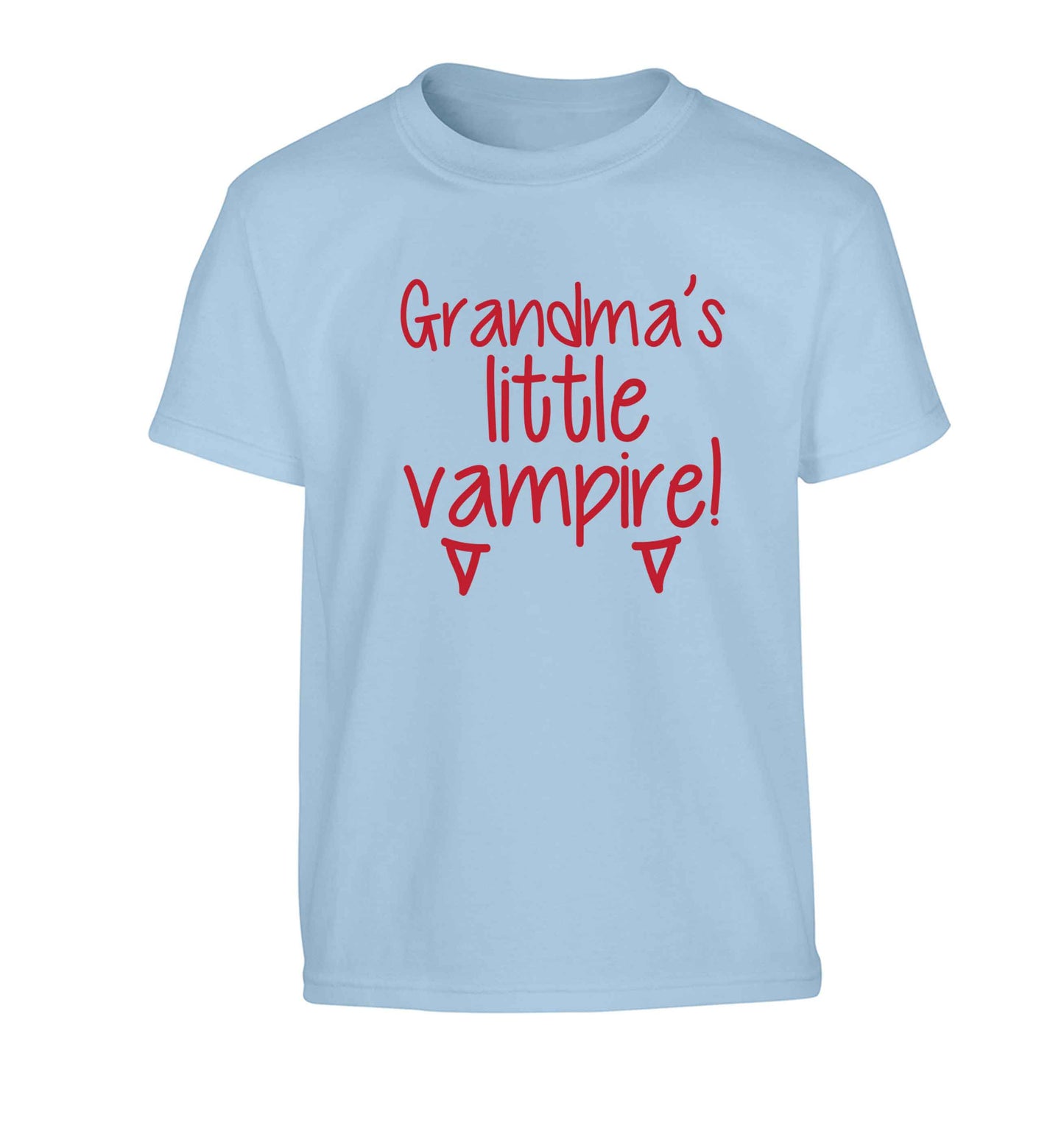 Grandma's little vampire Children's light blue Tshirt 12-13 Years