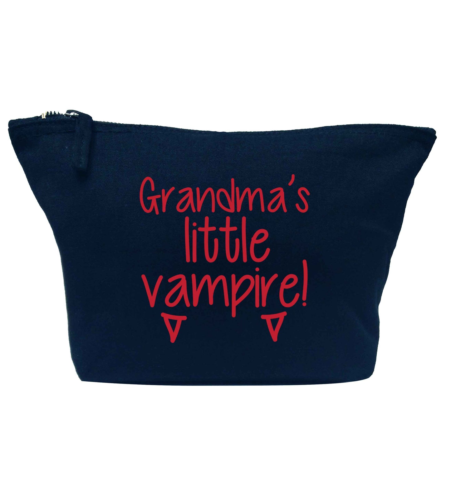 Grandma's little vampire navy makeup bag