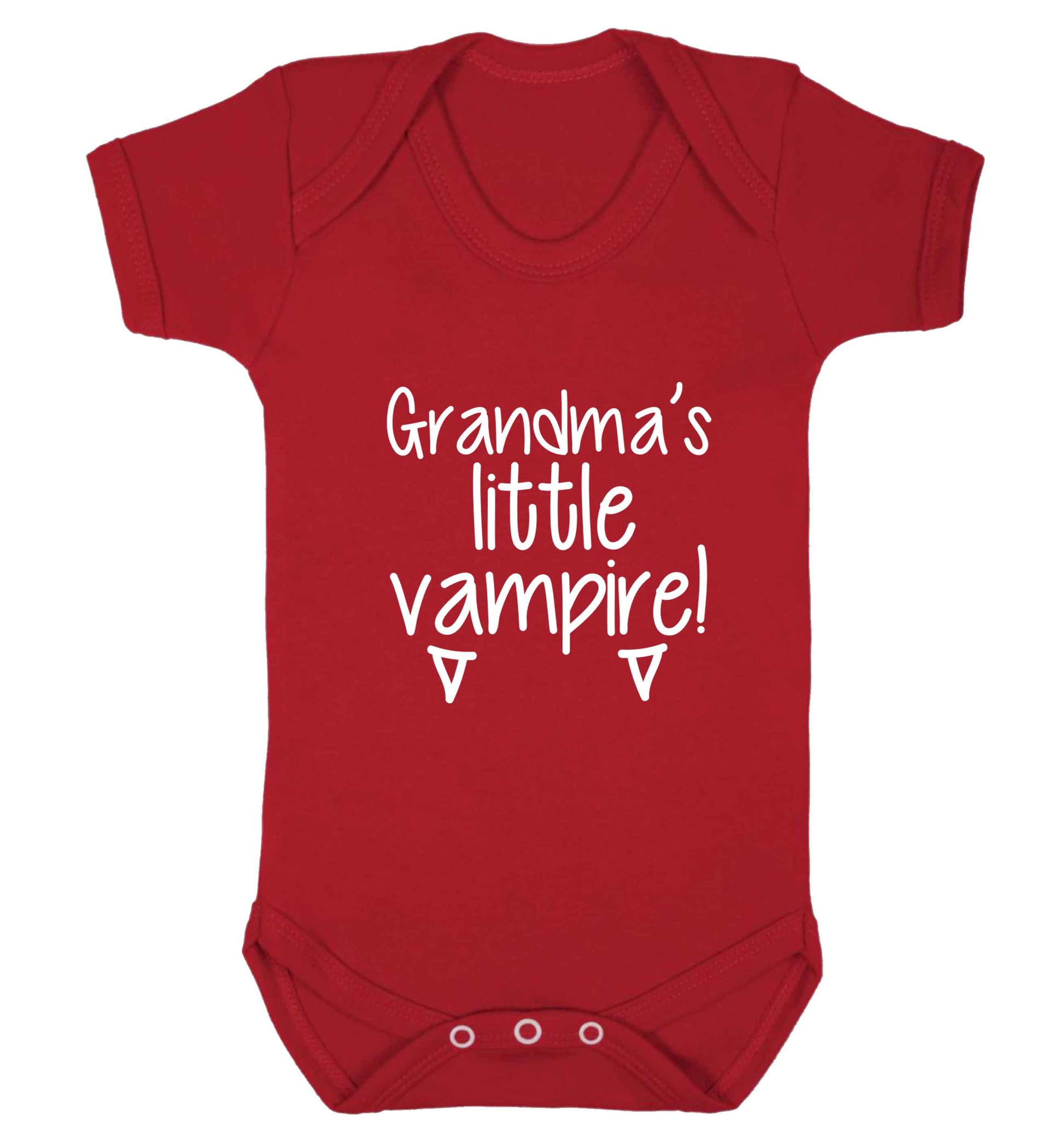 Grandma's little vampire baby vest red 18-24 months