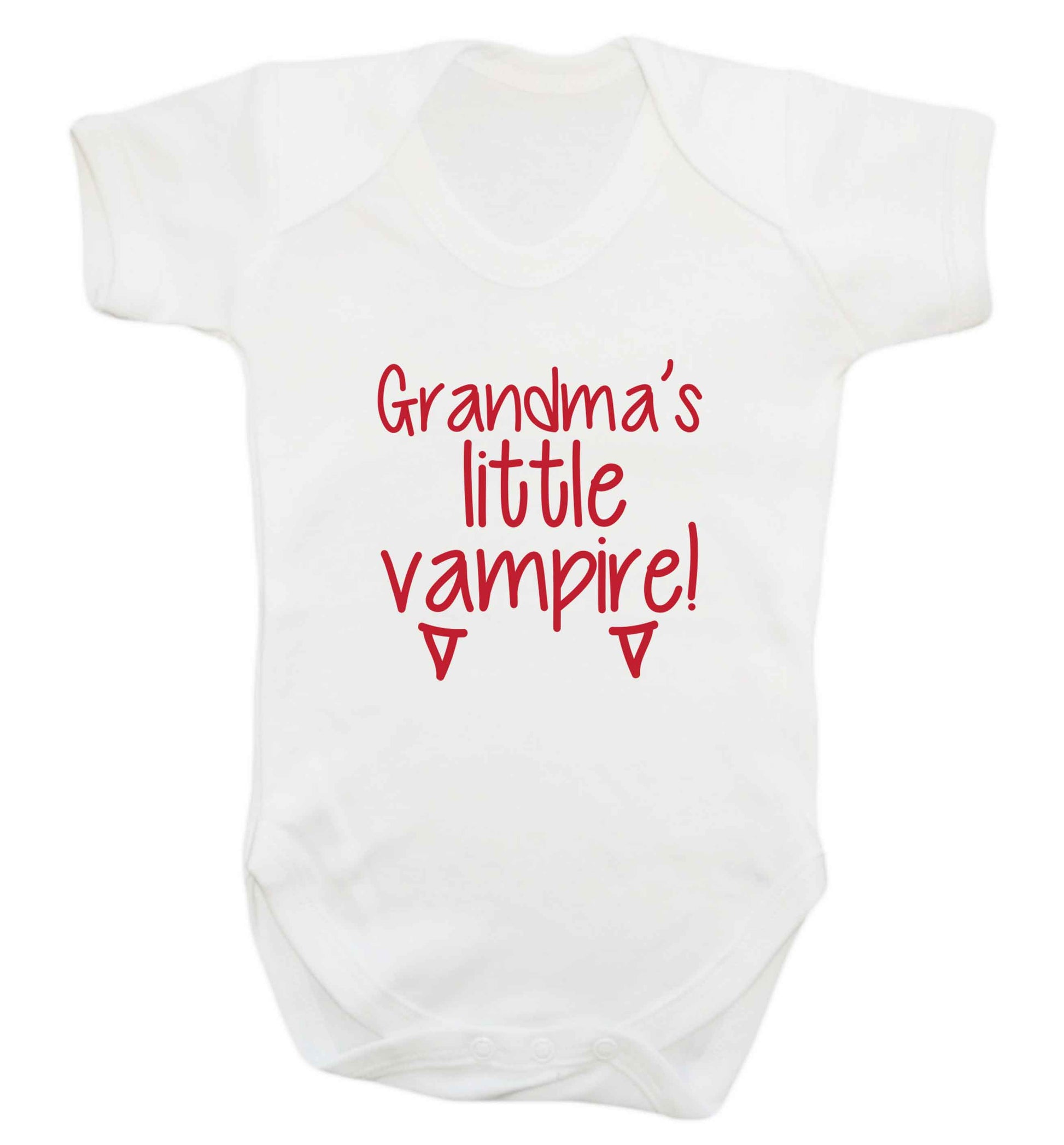 Grandma's little vampire baby vest white 18-24 months