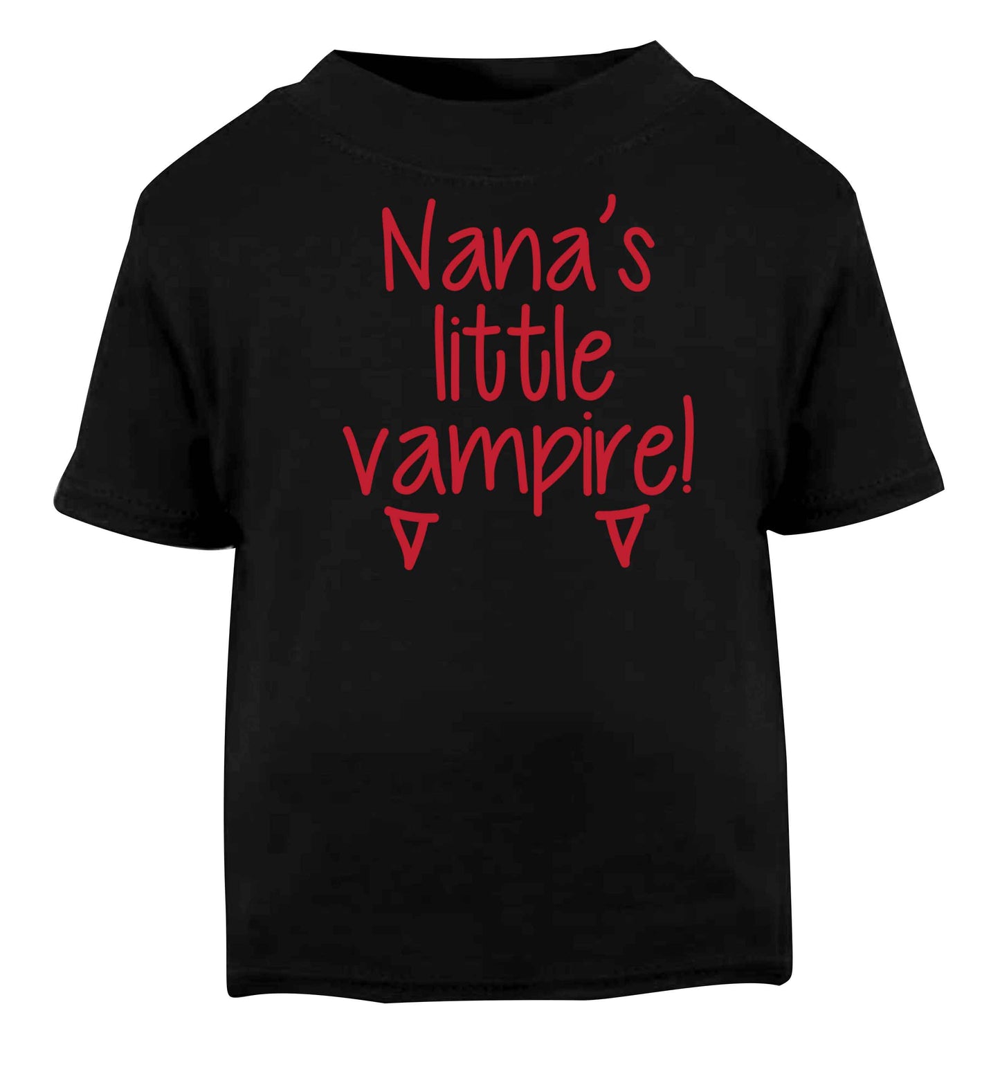 Nana's little vampire Black baby toddler Tshirt 2 years