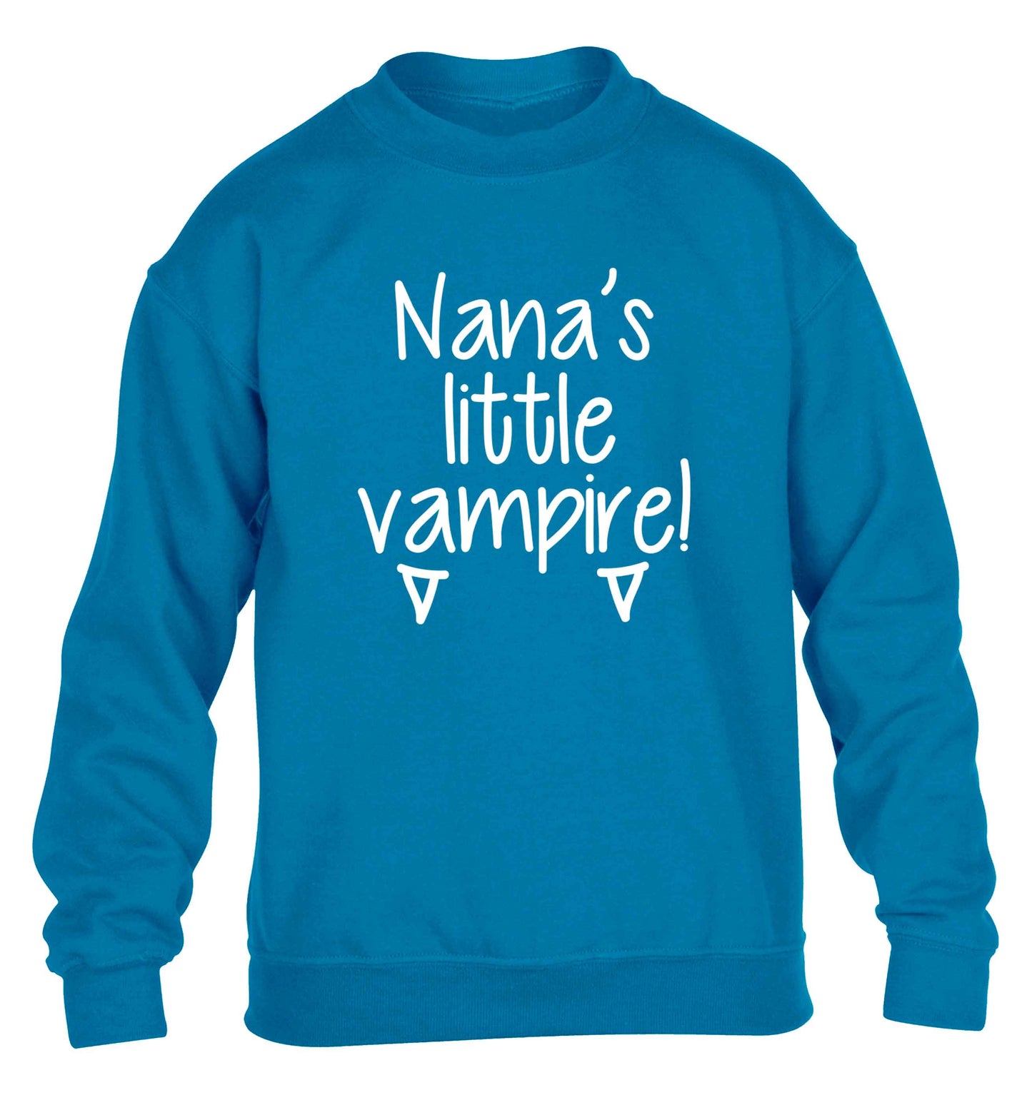 Nana's little vampire children's blue sweater 12-13 Years