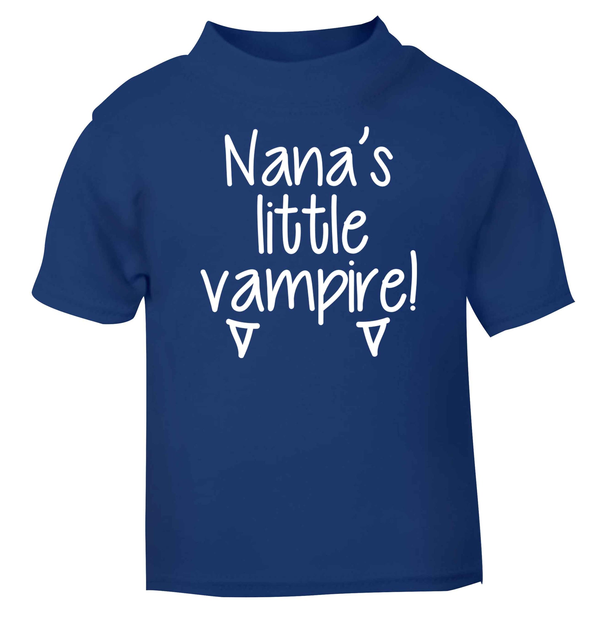 Nana's little vampire blue baby toddler Tshirt 2 Years