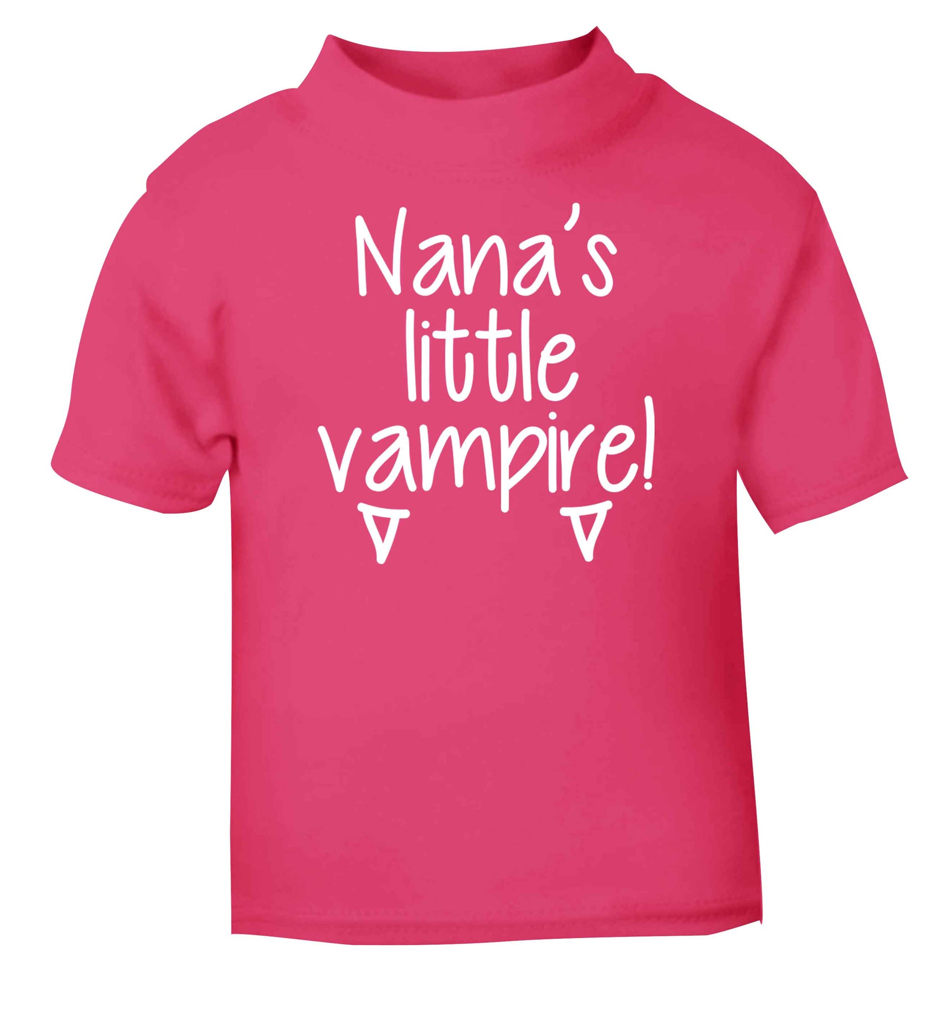 Nana's little vampire pink baby toddler Tshirt 2 Years