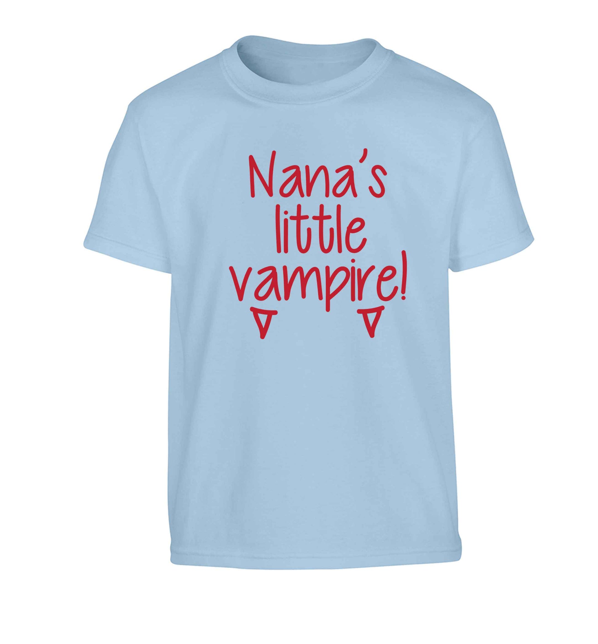 Nana's little vampire Children's light blue Tshirt 12-13 Years