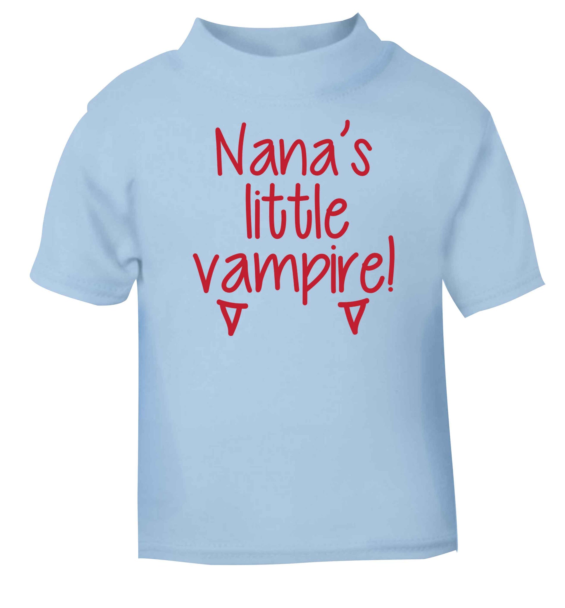 Nana's little vampire light blue baby toddler Tshirt 2 Years