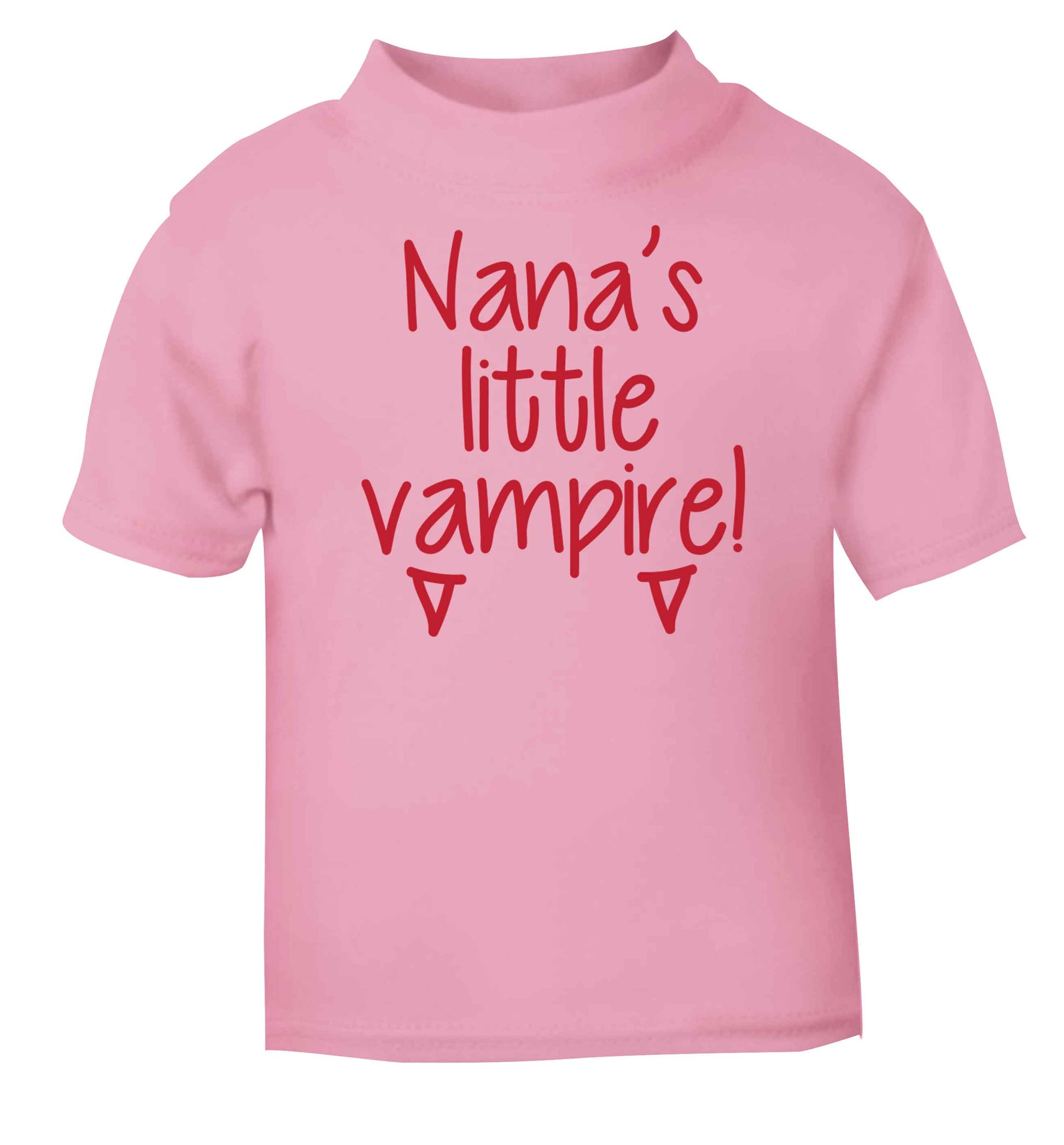 Nana's little vampire light pink baby toddler Tshirt 2 Years