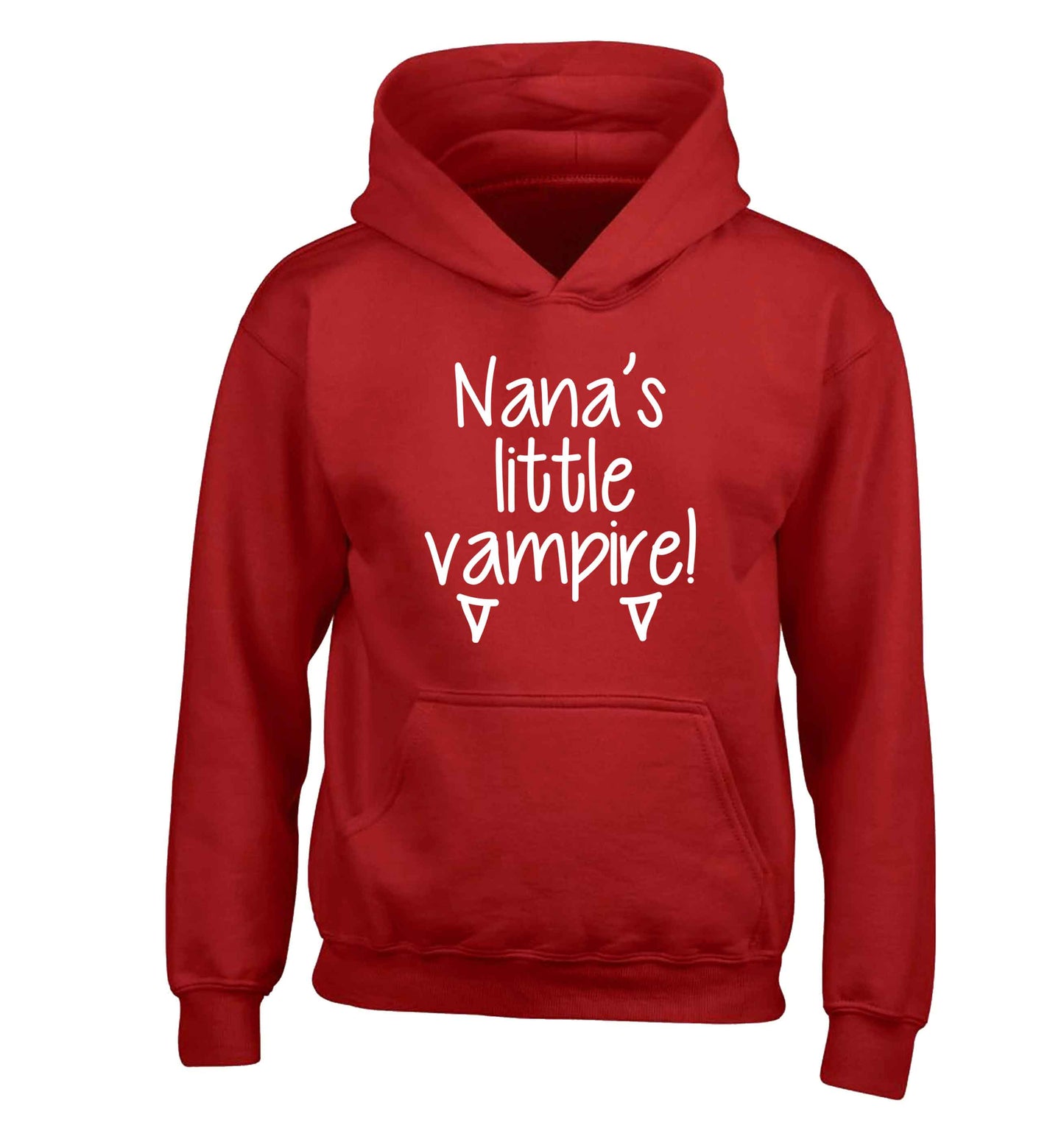 Nana's little vampire children's red hoodie 12-13 Years
