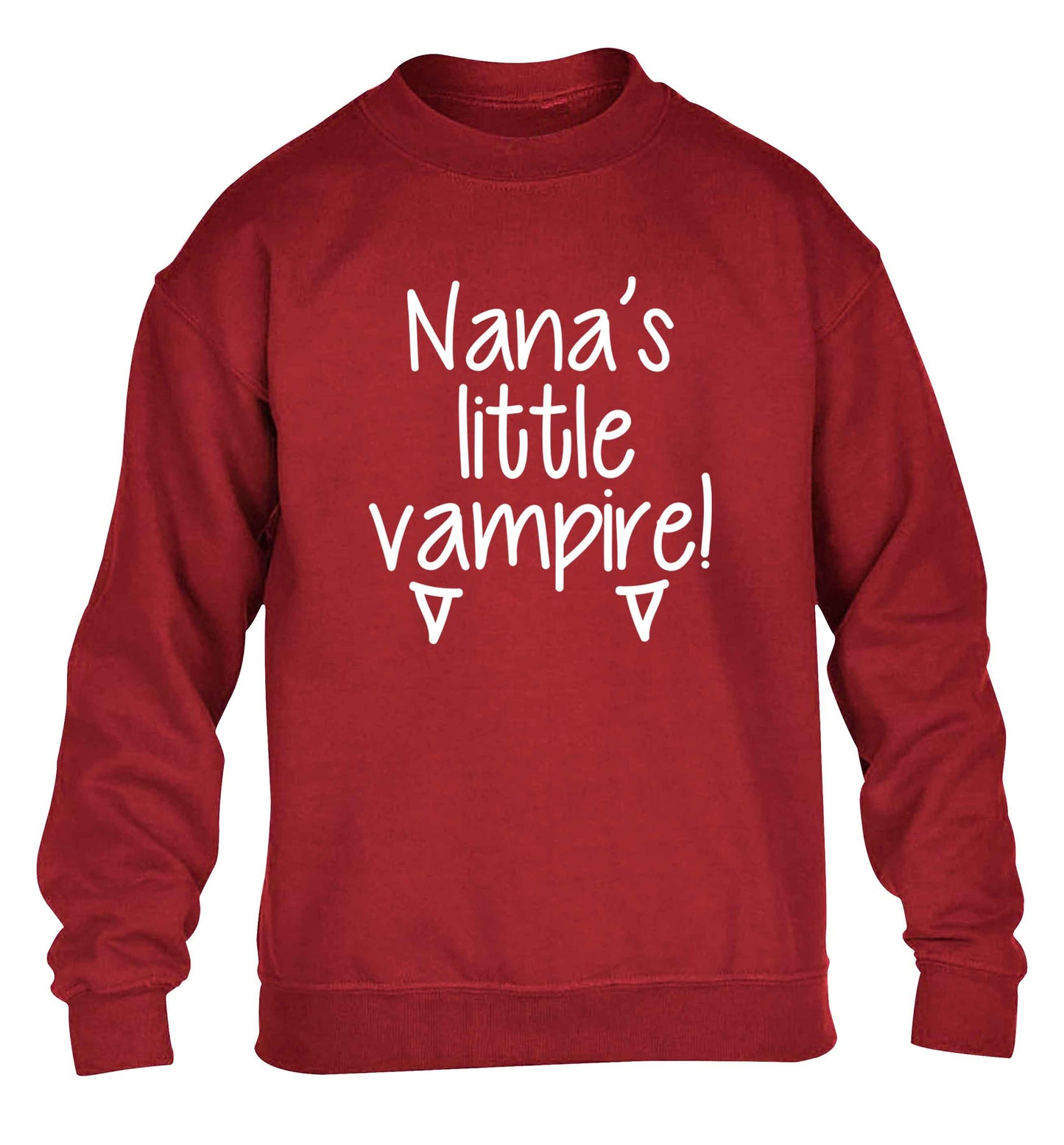 Nana's little vampire children's grey sweater 12-13 Years