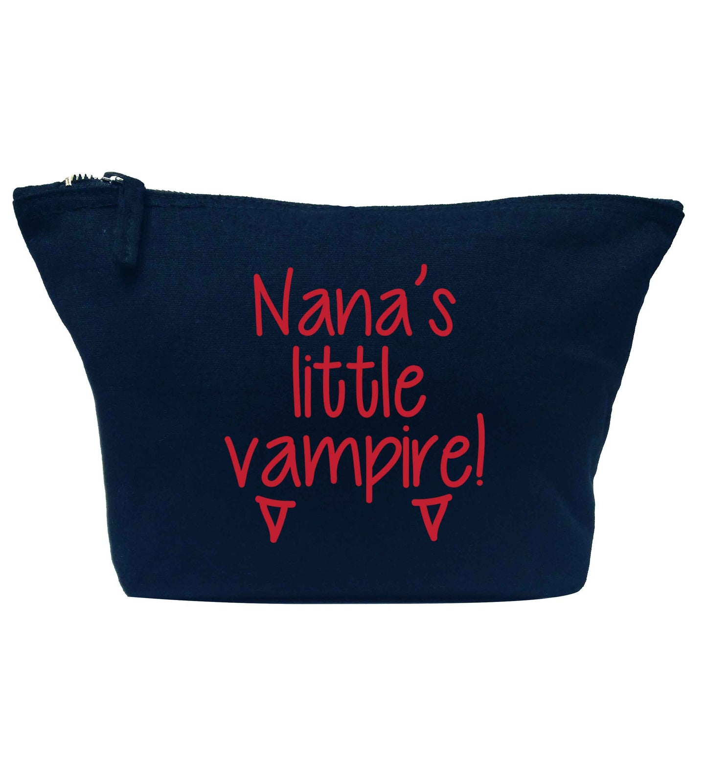 Nana's little vampire navy makeup bag