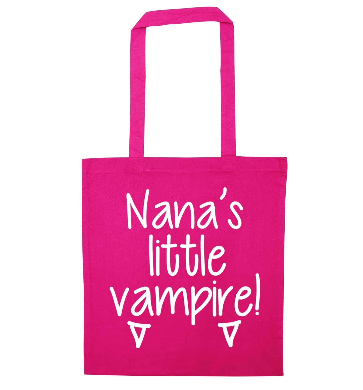 Nana's little vampire pink tote bag