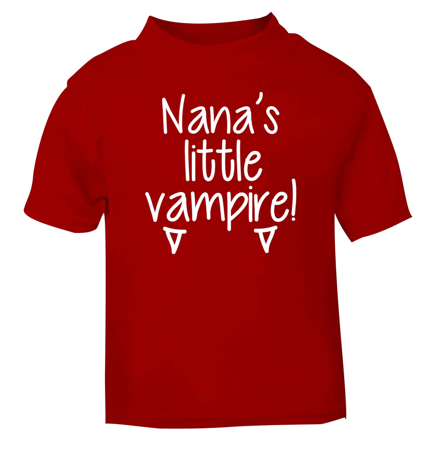 Nana's little vampire red baby toddler Tshirt 2 Years