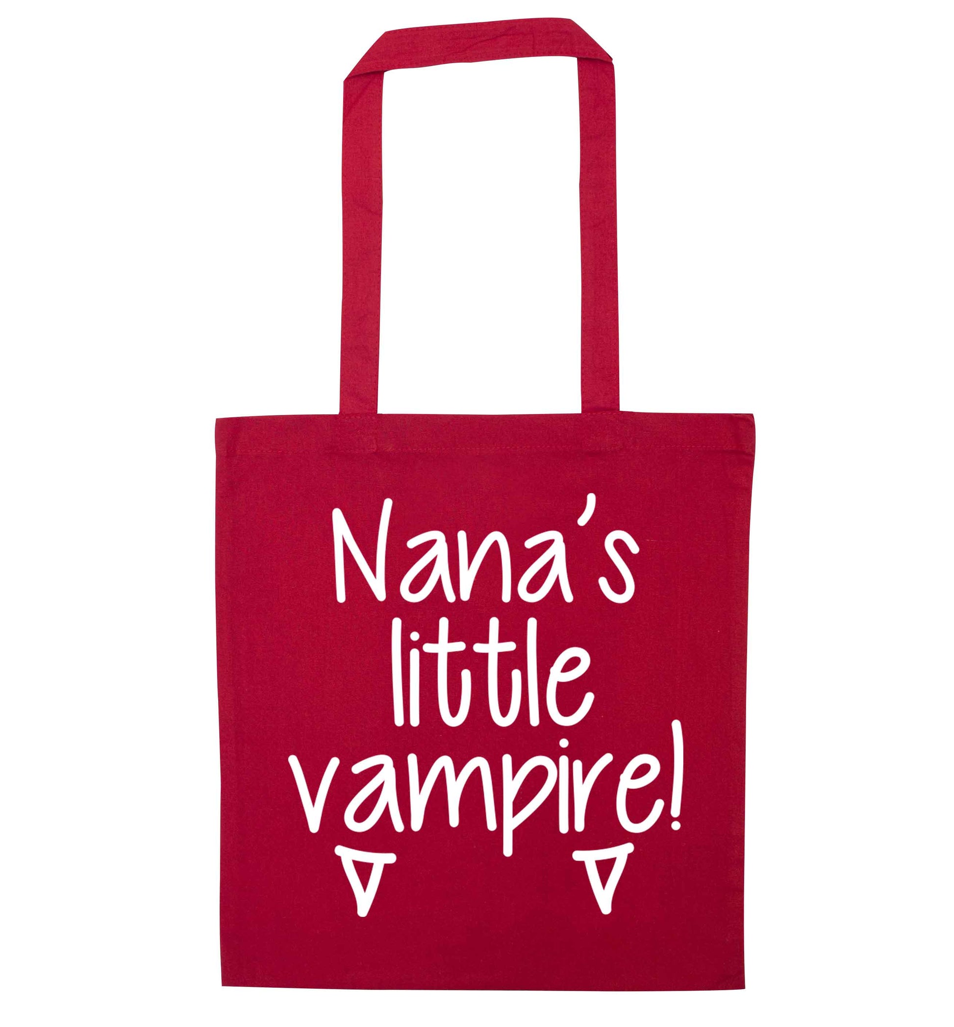 Nana's little vampire red tote bag