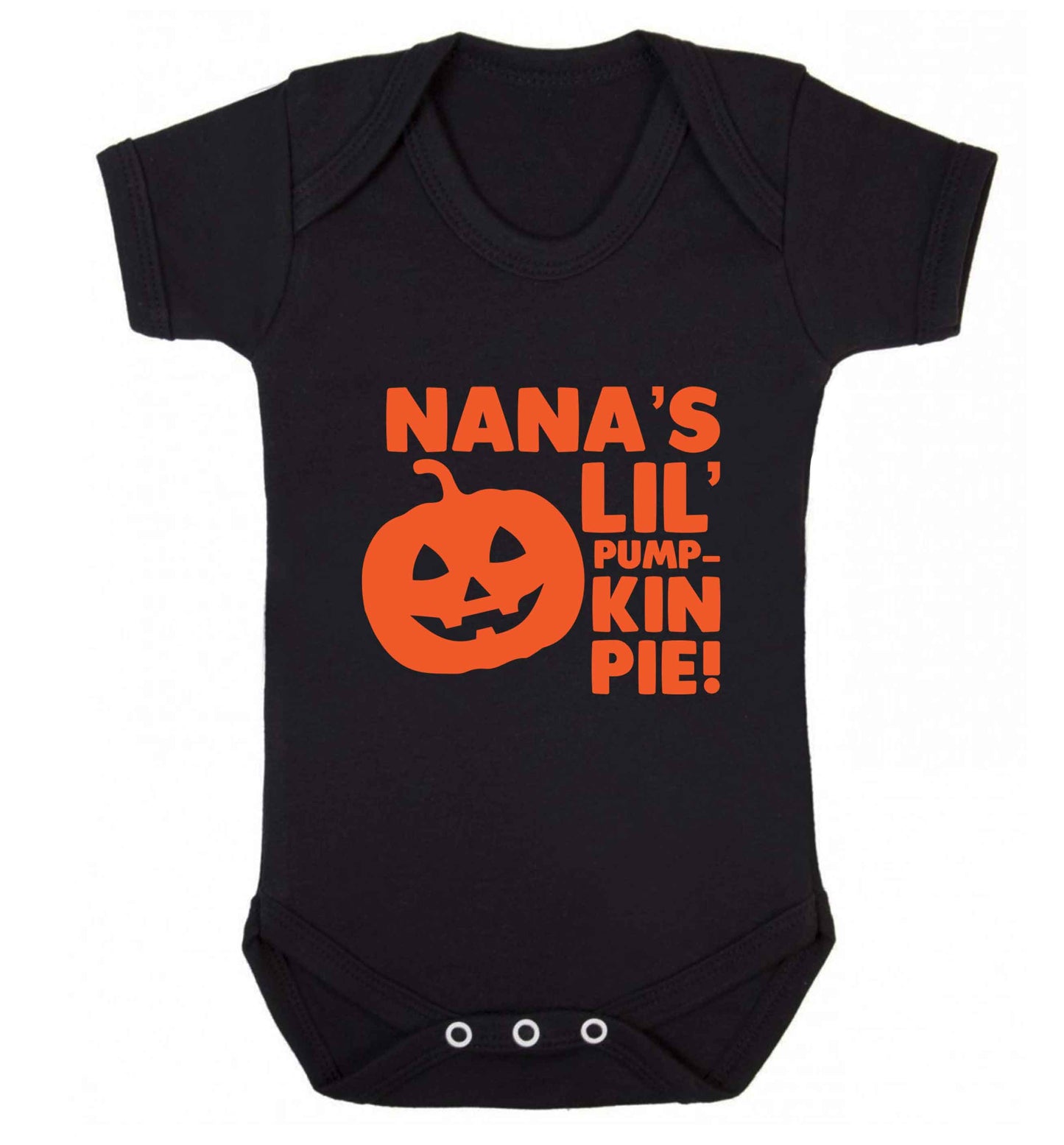 Nana's lil' pumpkin pie baby vest black 18-24 months