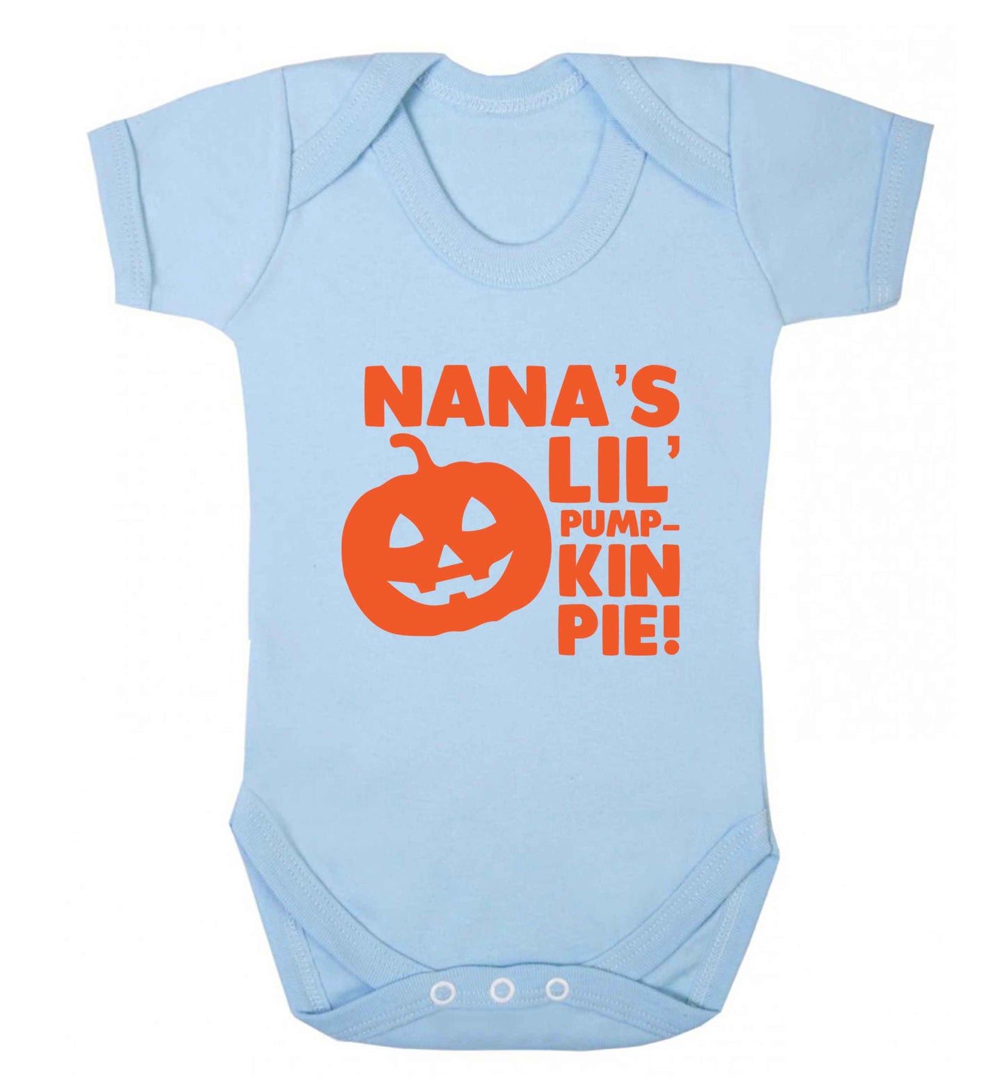 Nana's lil' pumpkin pie baby vest pale blue 18-24 months