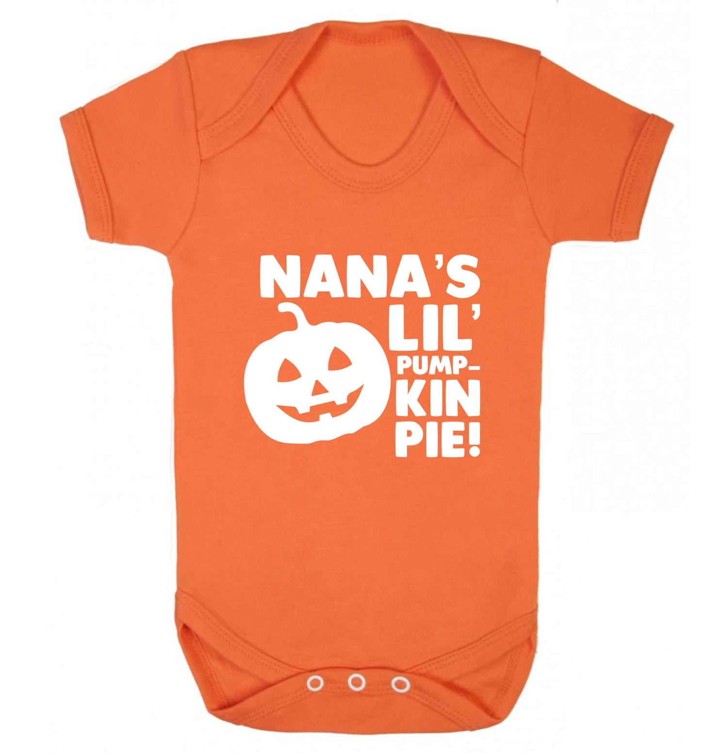 Nana's lil' pumpkin pie baby vest orange 18-24 months