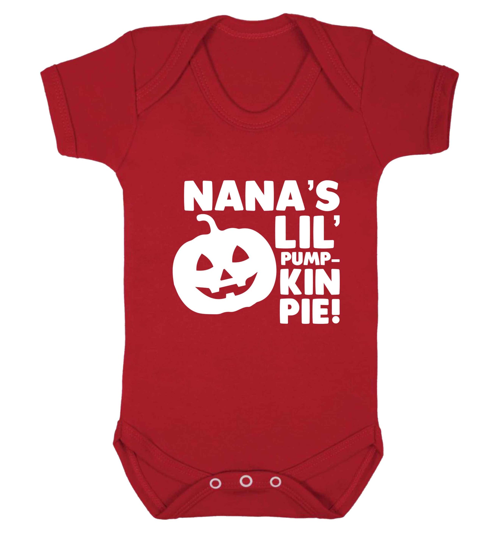 Nana's lil' pumpkin pie baby vest red 18-24 months