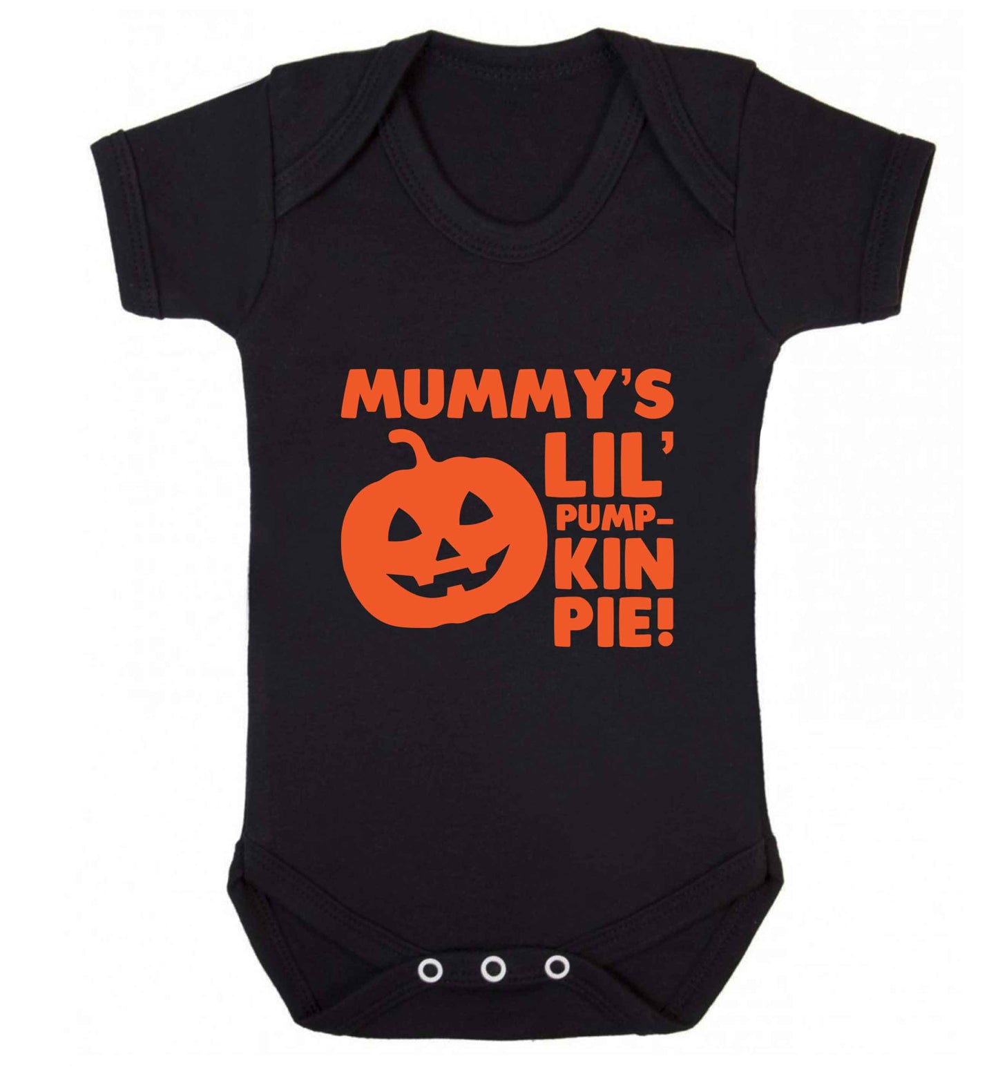 Mummy's lil' pumpkin pie baby vest black 18-24 months