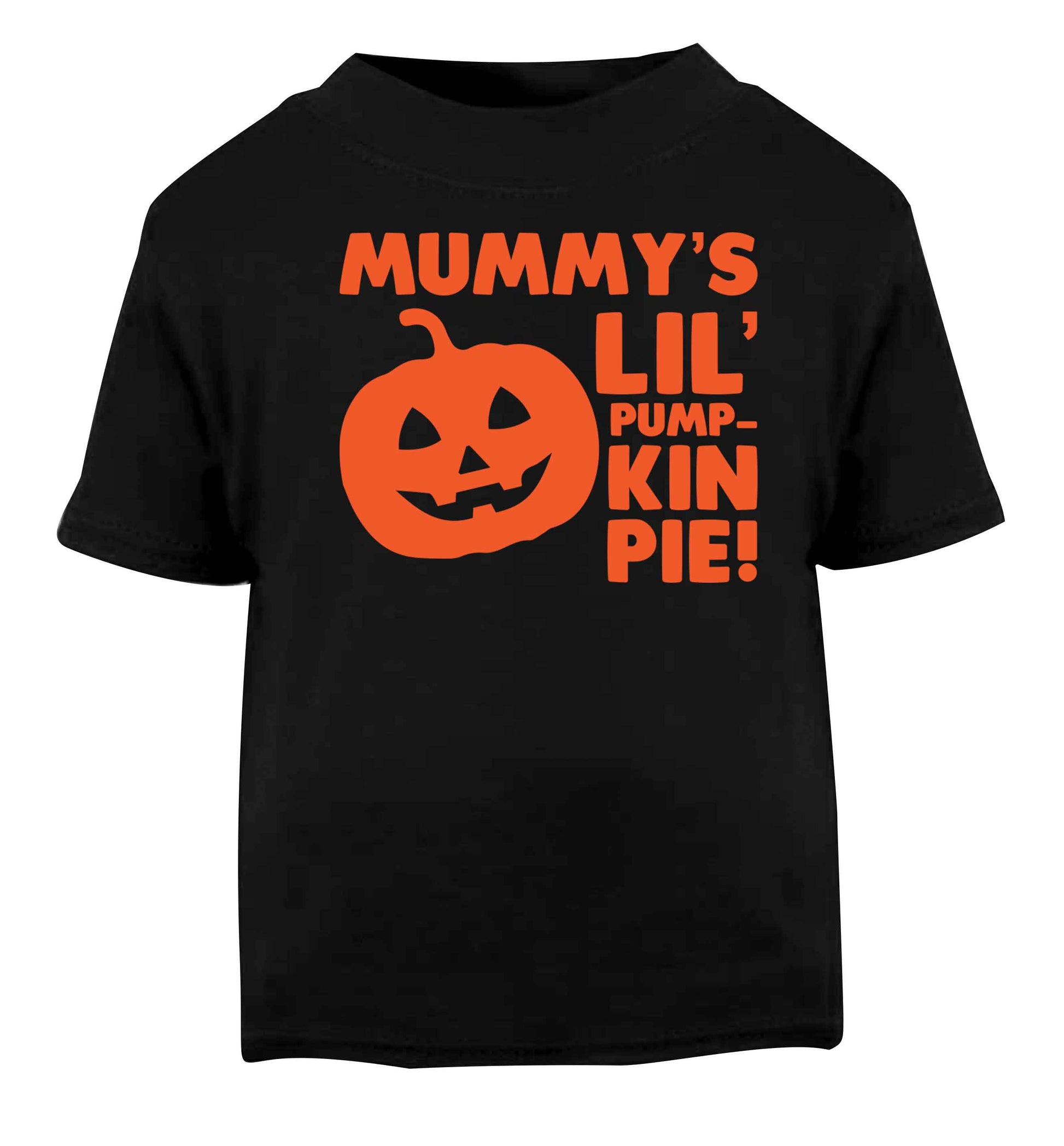 Mummy's lil' pumpkin pie Black baby toddler Tshirt 2 years
