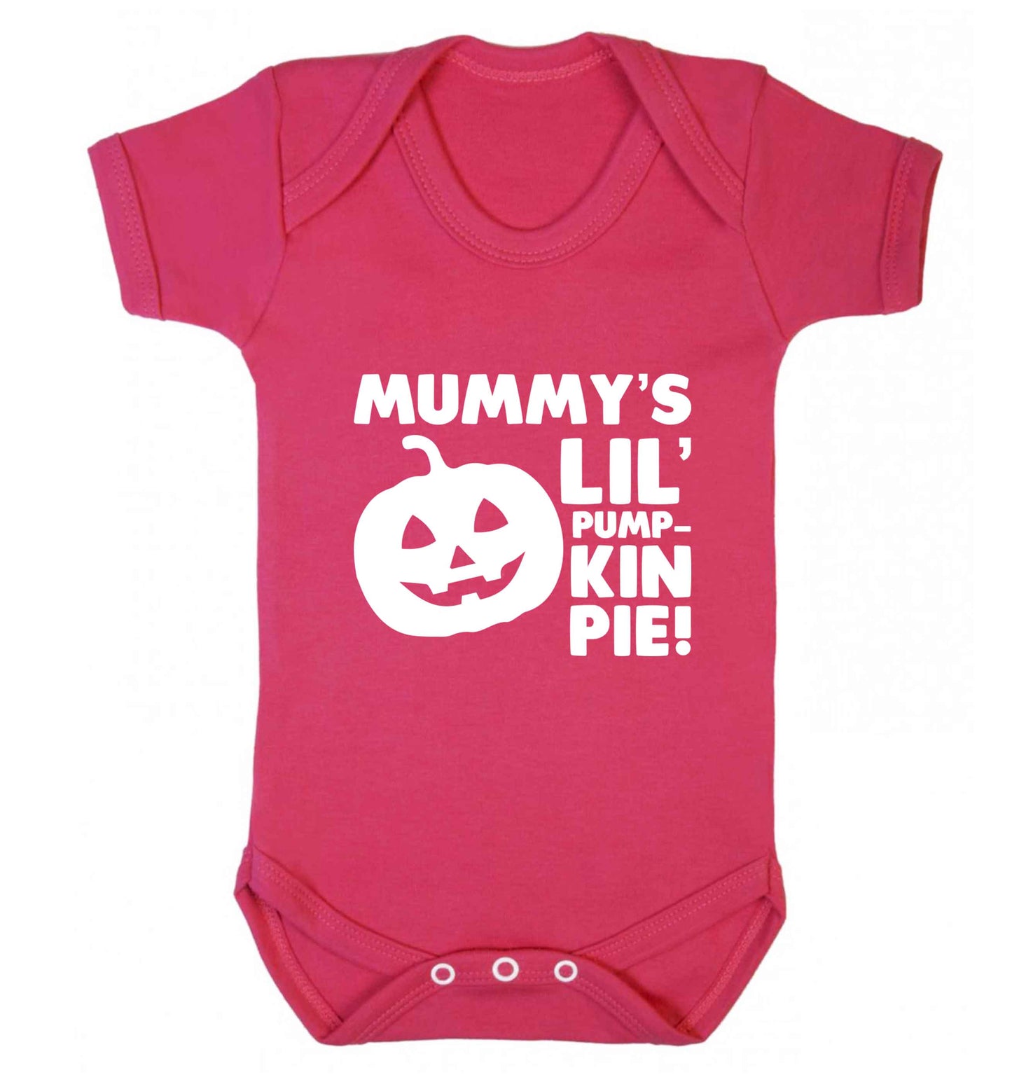 Mummy's lil' pumpkin pie baby vest dark pink 18-24 months