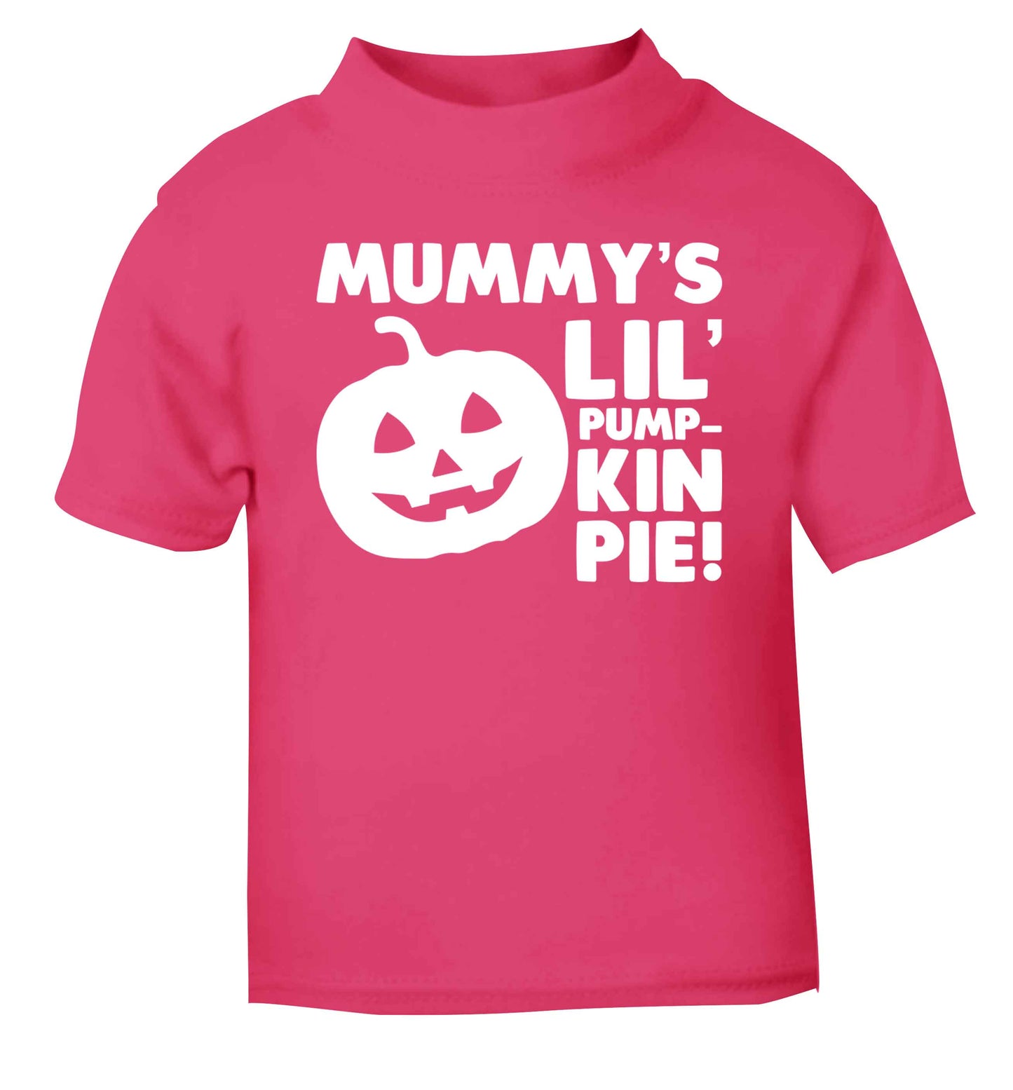 Mummy's lil' pumpkin pie pink baby toddler Tshirt 2 Years