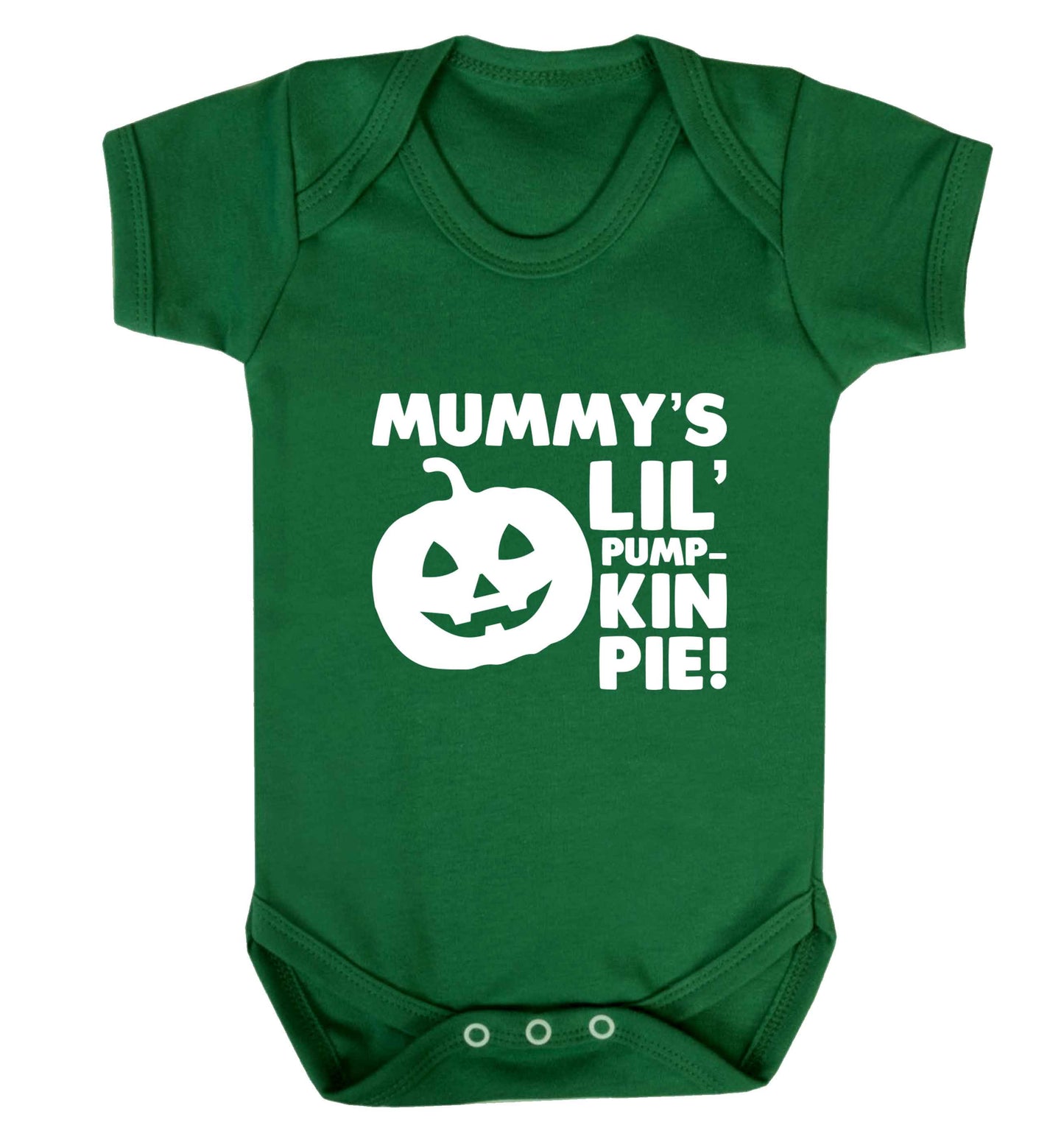 Mummy's lil' pumpkin pie baby vest green 18-24 months