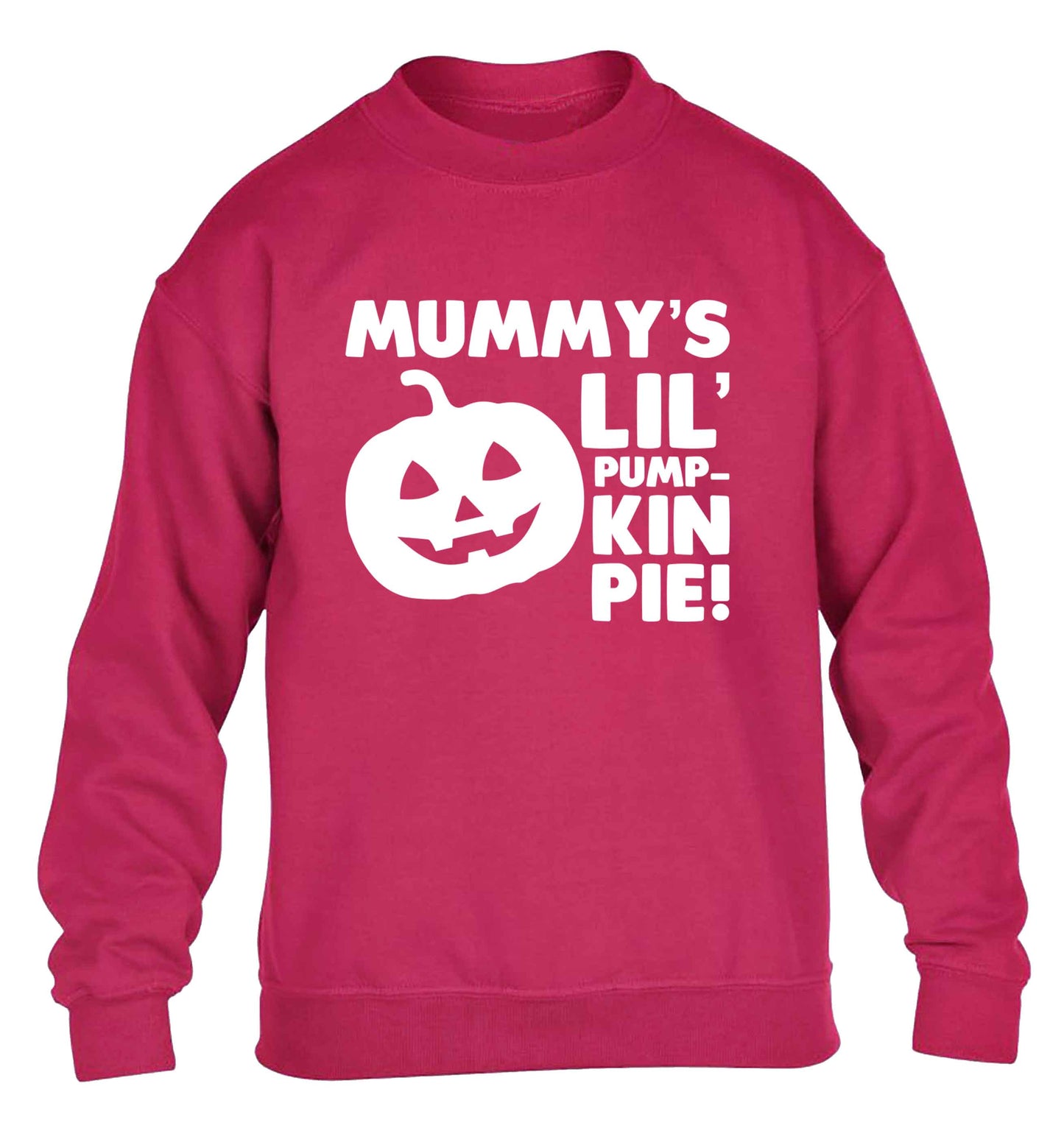 Mummy's lil' pumpkin pie children's pink sweater 12-13 Years