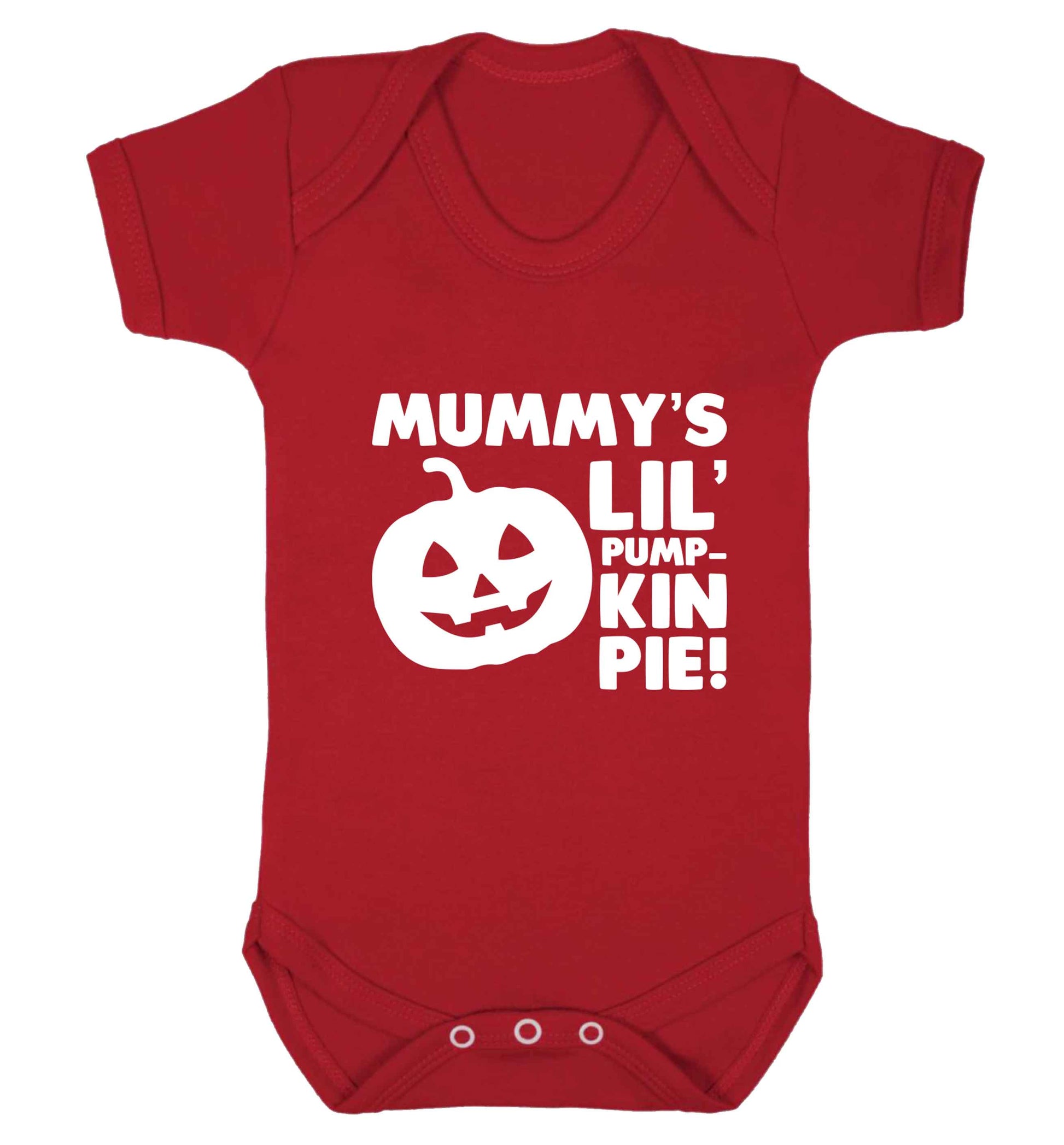 Mummy's lil' pumpkin pie baby vest red 18-24 months