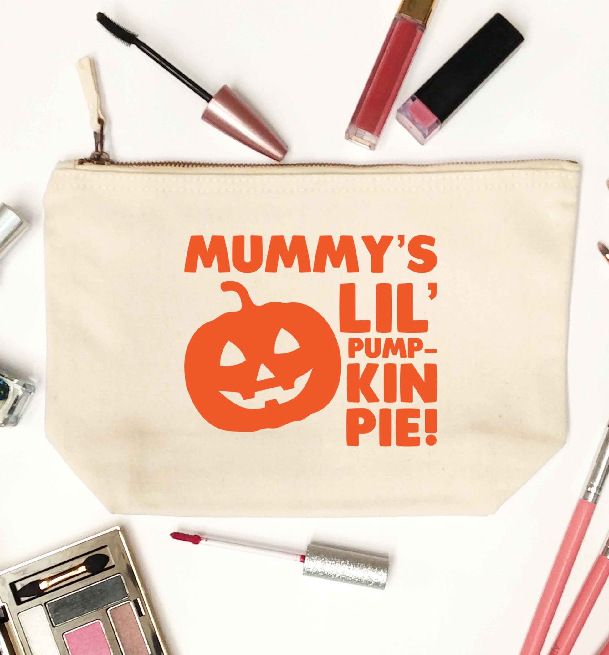 Mummy's lil' pumpkin pie natural makeup bag