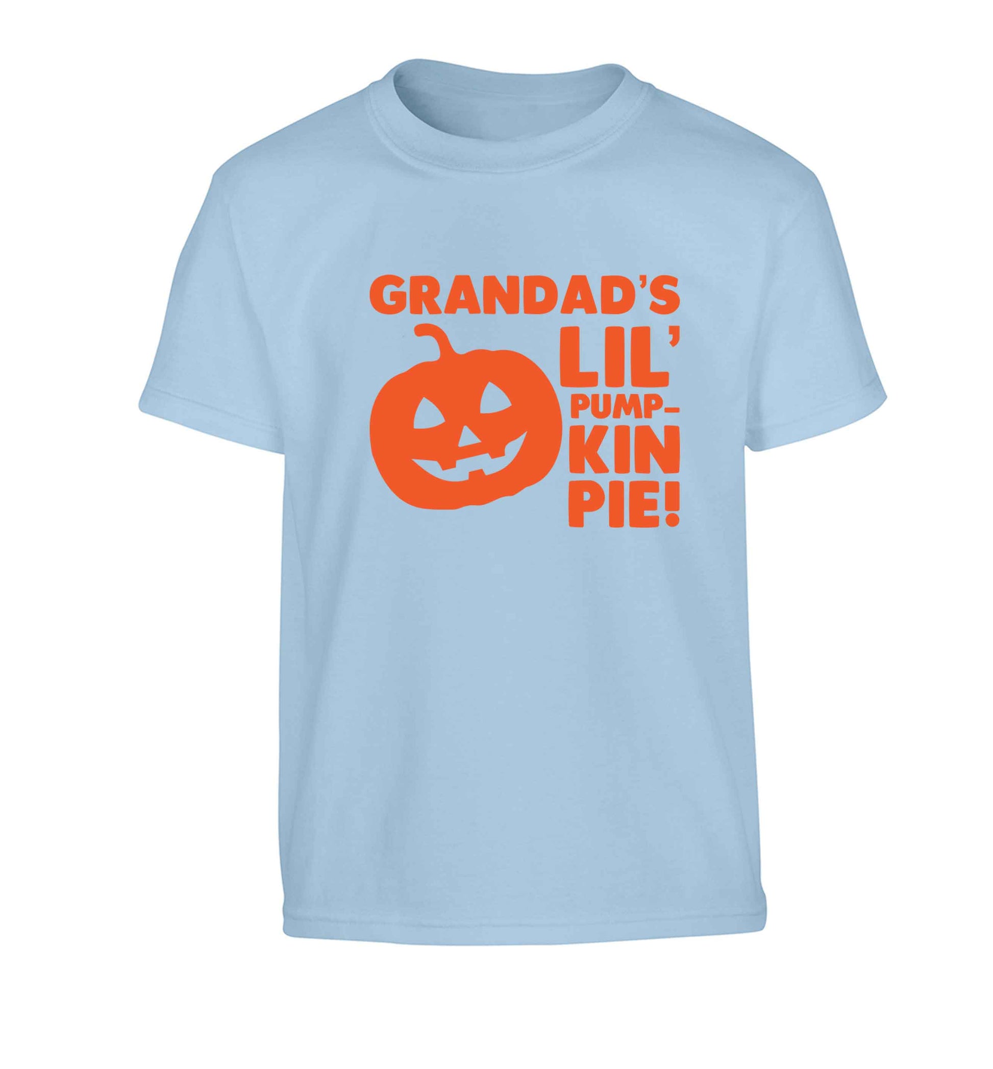 Daddy's lil' pumpkin pie Children's light blue Tshirt 12-13 Years