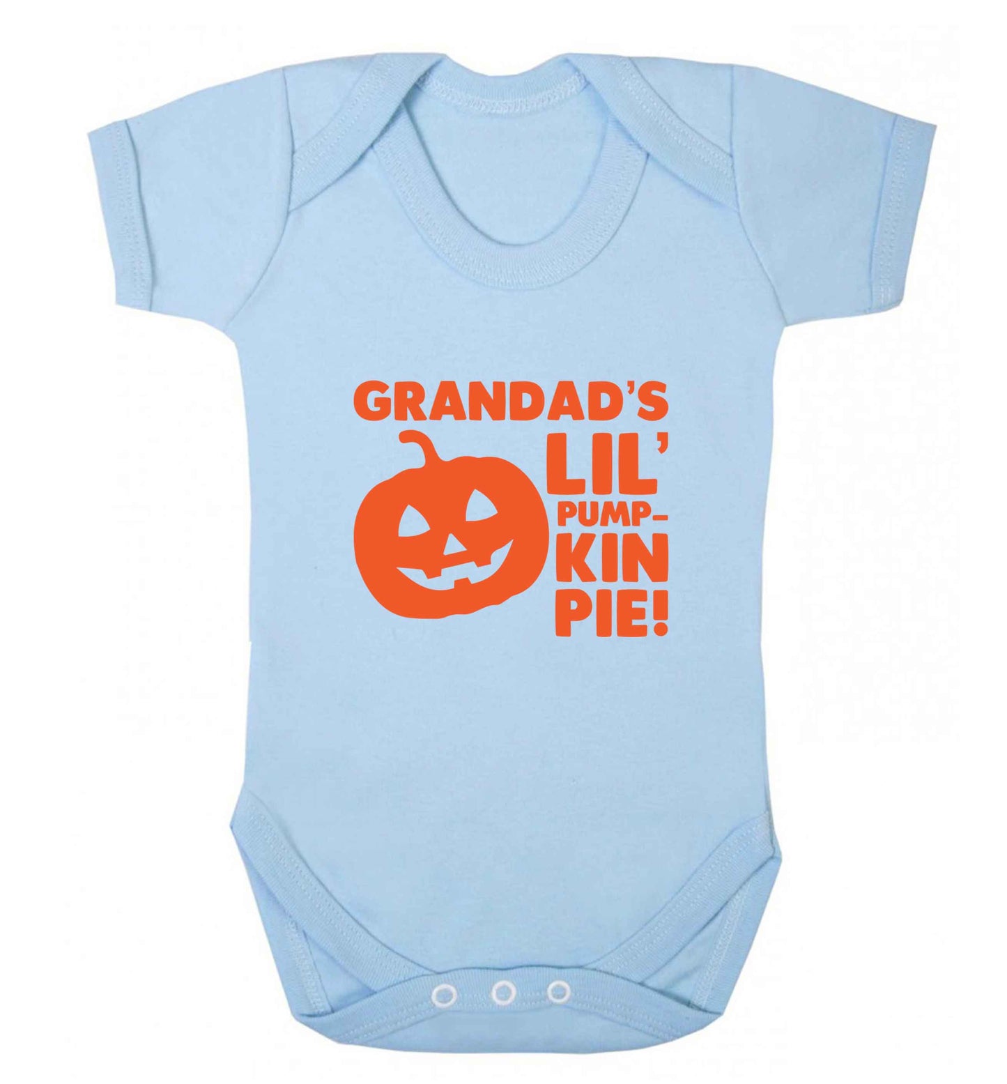 Grandad's lil' pumpkin pie baby vest pale blue 18-24 months