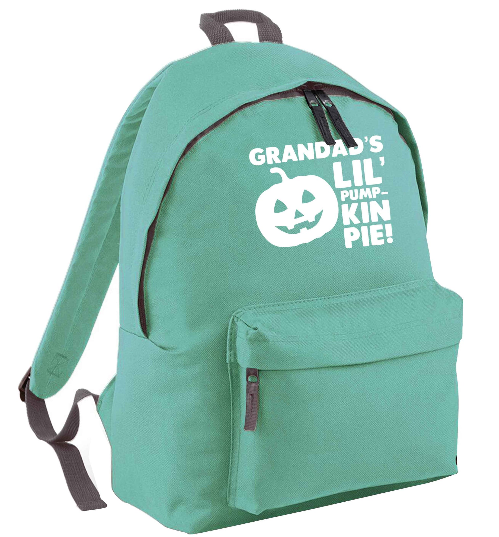 Daddy's lil' pumpkin pie mint adults backpack
