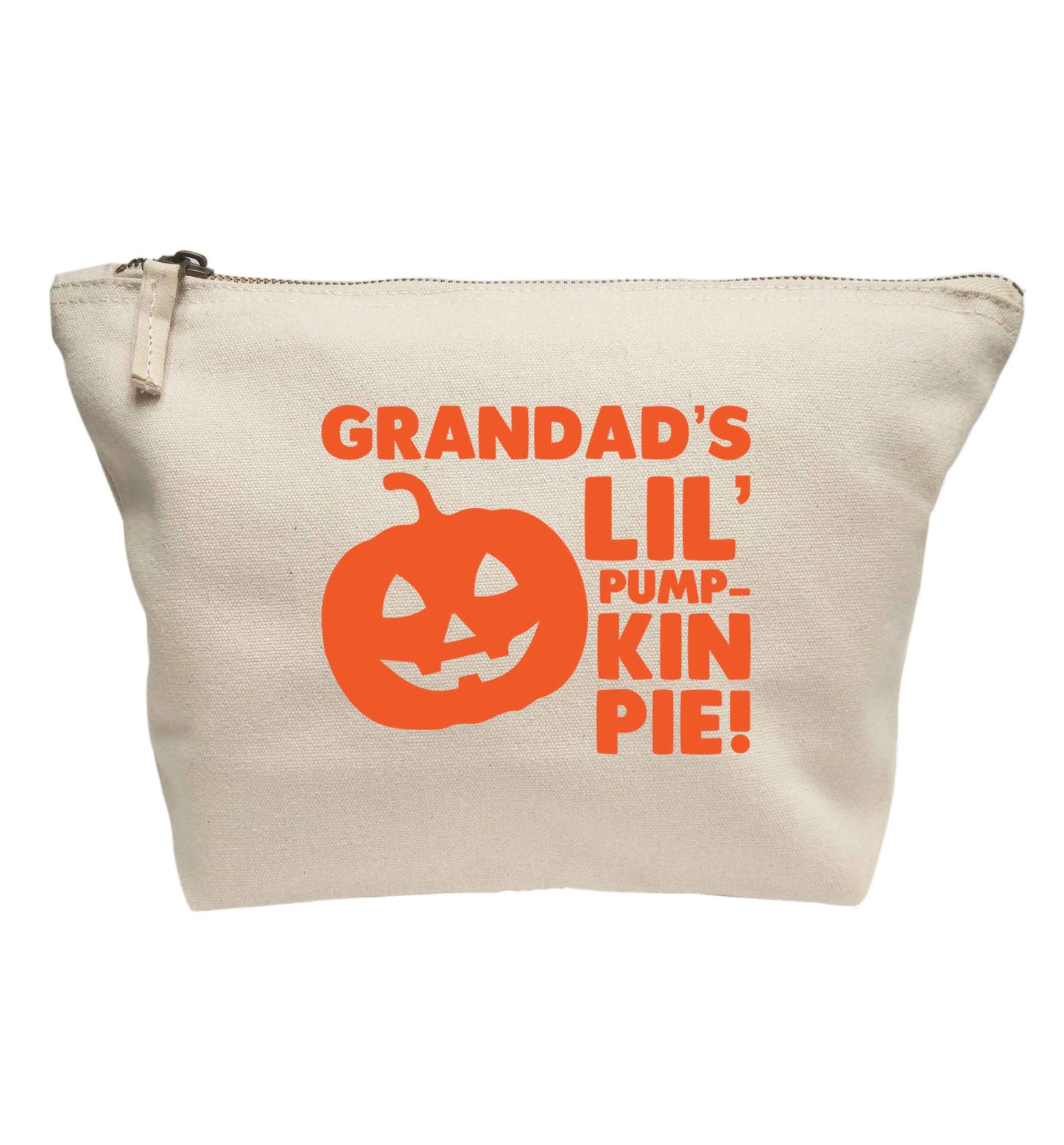 Grandad's lil' pumpkin pie | Makeup / wash bag